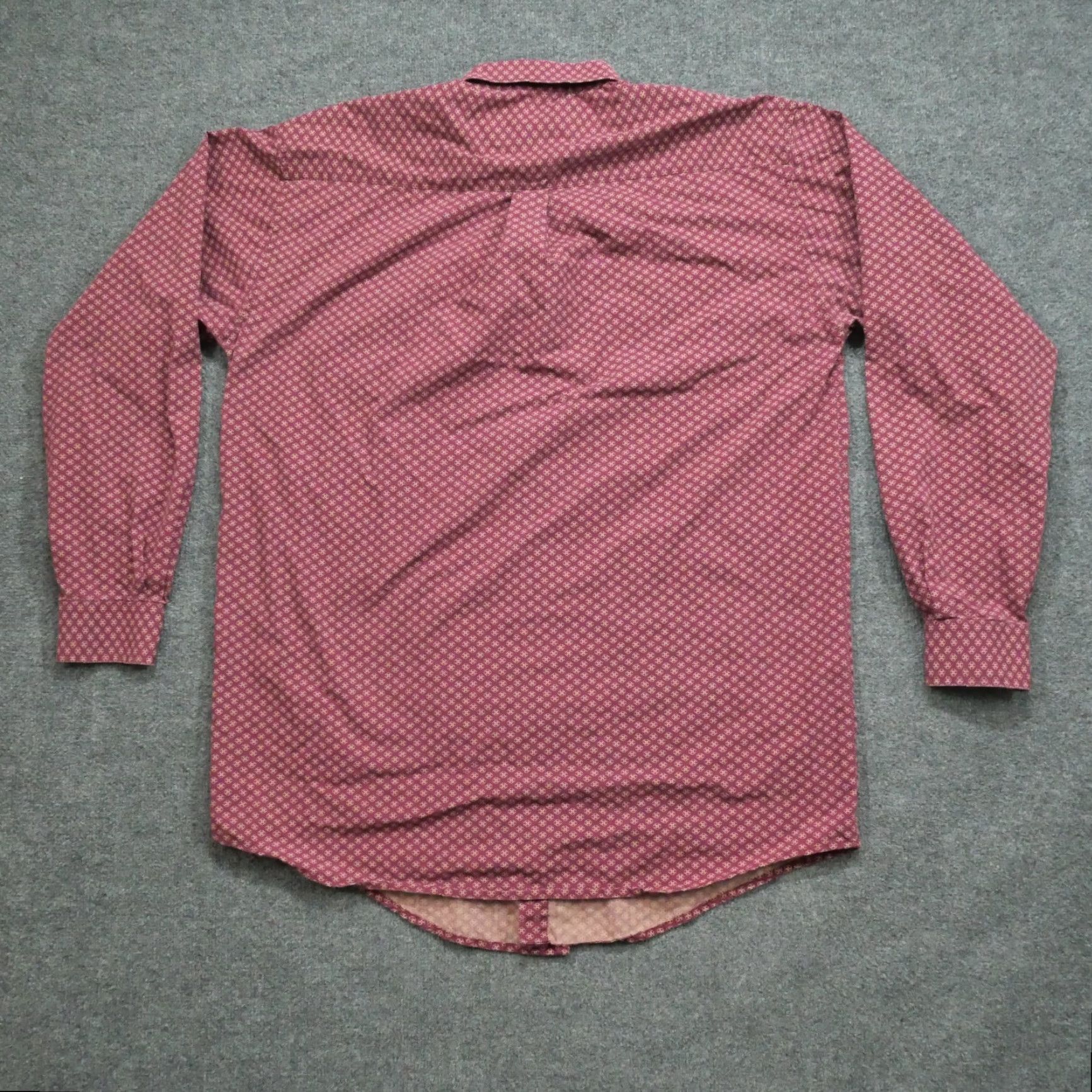 Wrangler VINTAGE Wrangler Shirt Mens XLT XL Tall Red Button Up Geometric Country 20X Y2K 90s Western Pockets Mens Size US XL / EU 56 / 4 - 6 Thumbnail