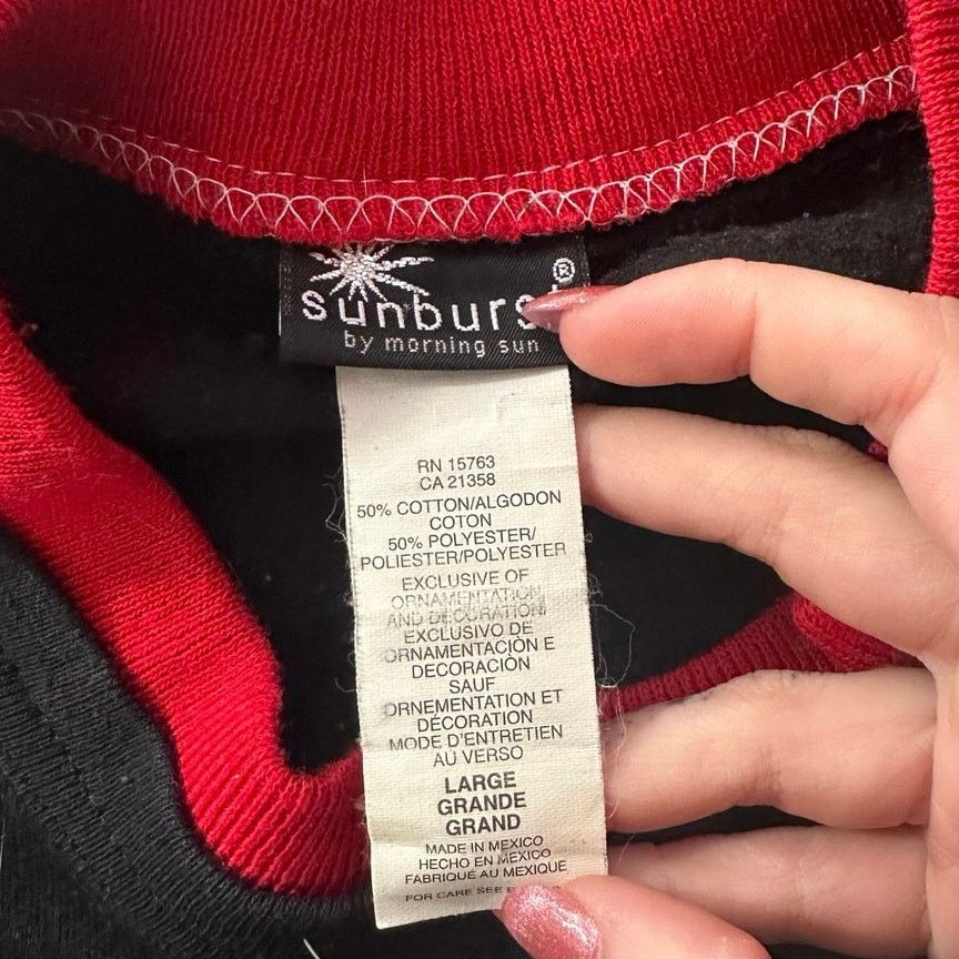 Other sunburst parrot black and red layered bird sweater Size L / US 10 / IT 46 - 3 Thumbnail