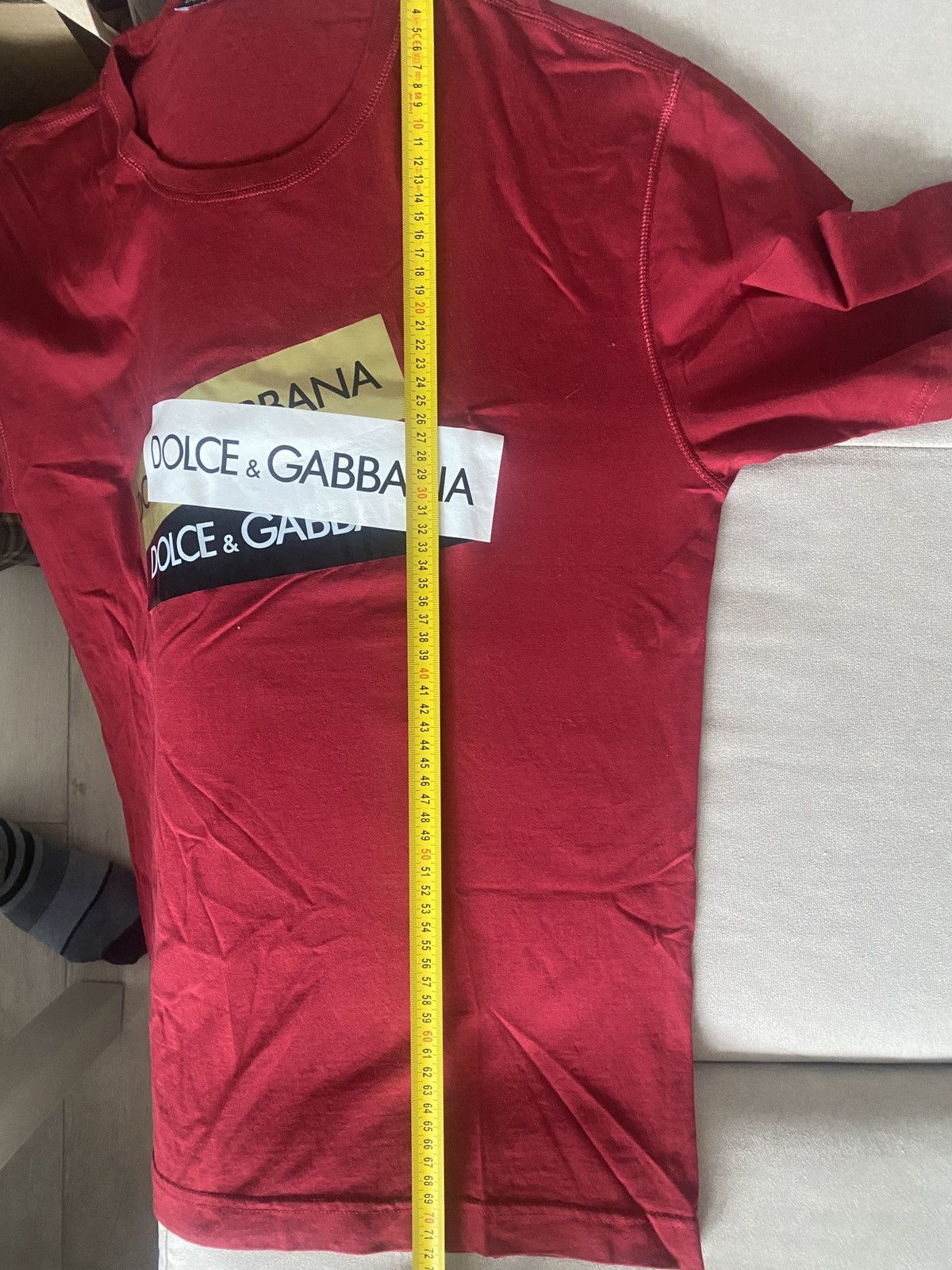 Dolce & Gabbana Luxury dolce & gabbana big logo drip tee Size US M / EU 48-50 / 2 - 9 Thumbnail