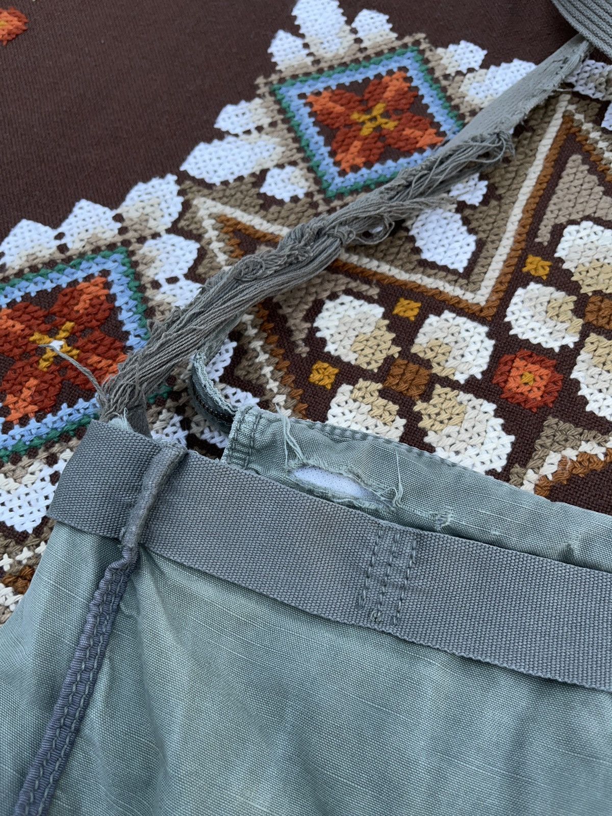 Diesel × Japanese Brand × Vintage Vintage Diesel Distressed Multi Pocket Crossbody Bag Utility Size ONE SIZE - 10 Thumbnail