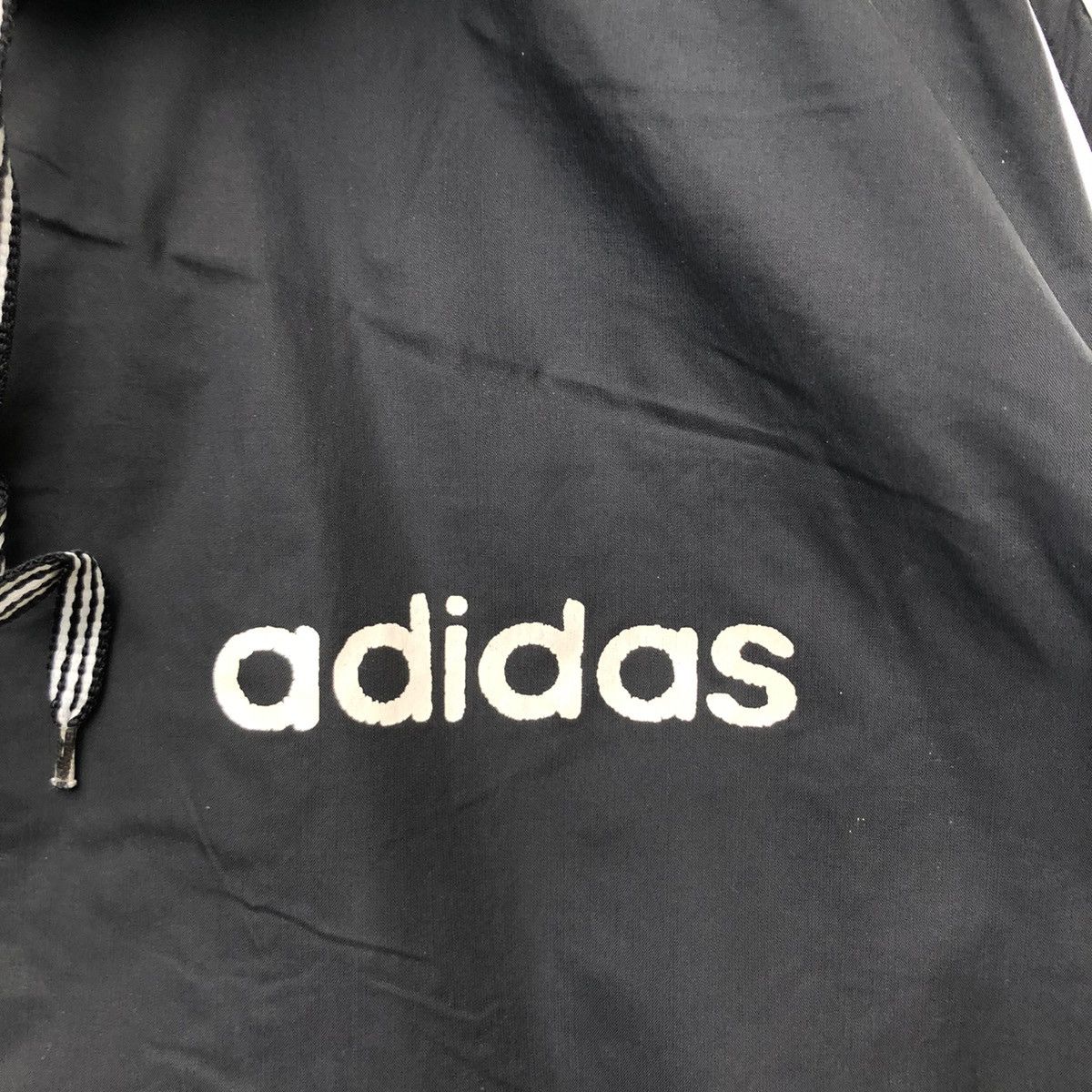 Vintage Vintage 90s Adidas Trefoil Big Logo Hoodie Winbreaker | Hype Size US XL / EU 56 / 4 - 3 Thumbnail