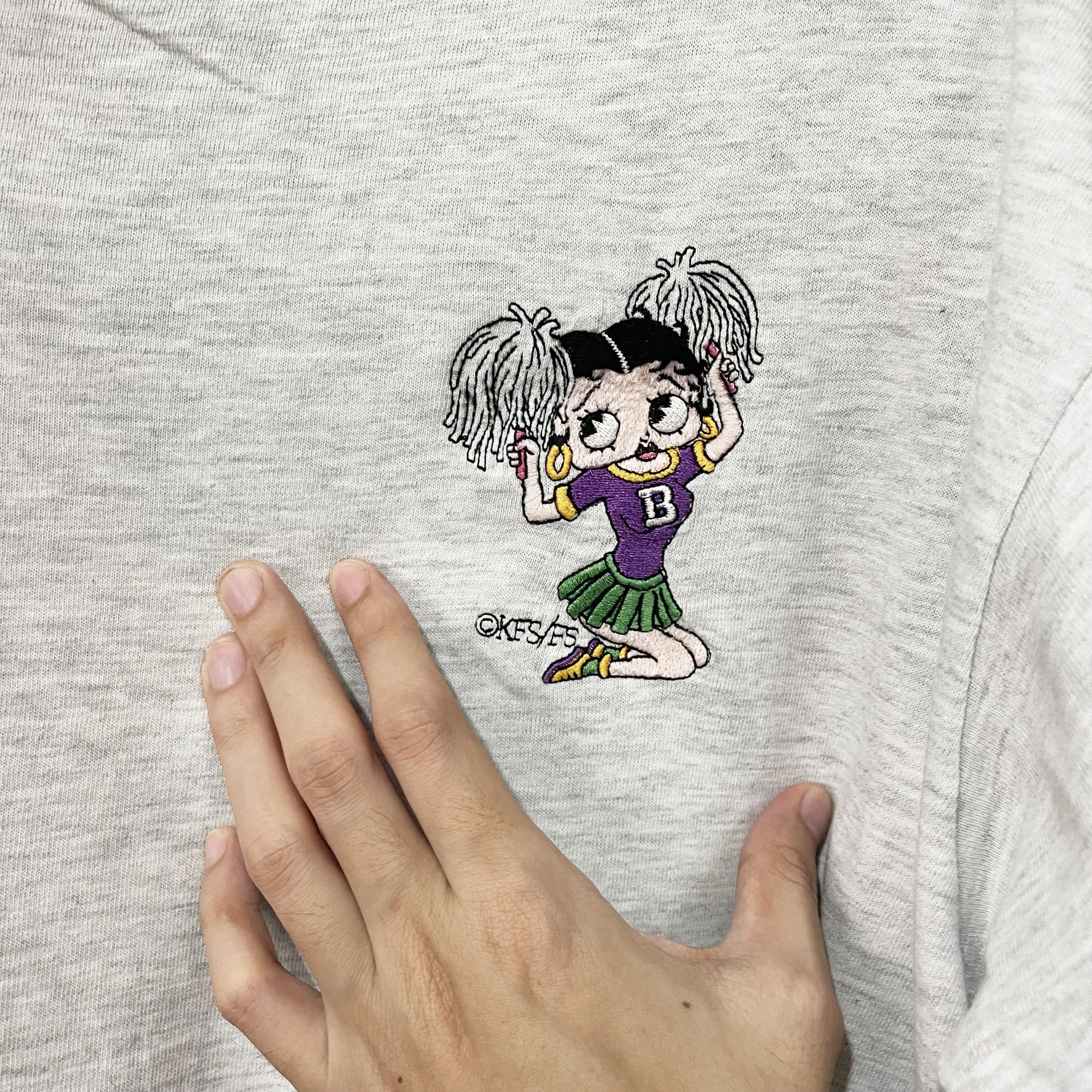 Vintage Vintage 90s Betty Boop Embroidery Shirt Size US XL / EU 56 / 4 - 2 Thumbnail
