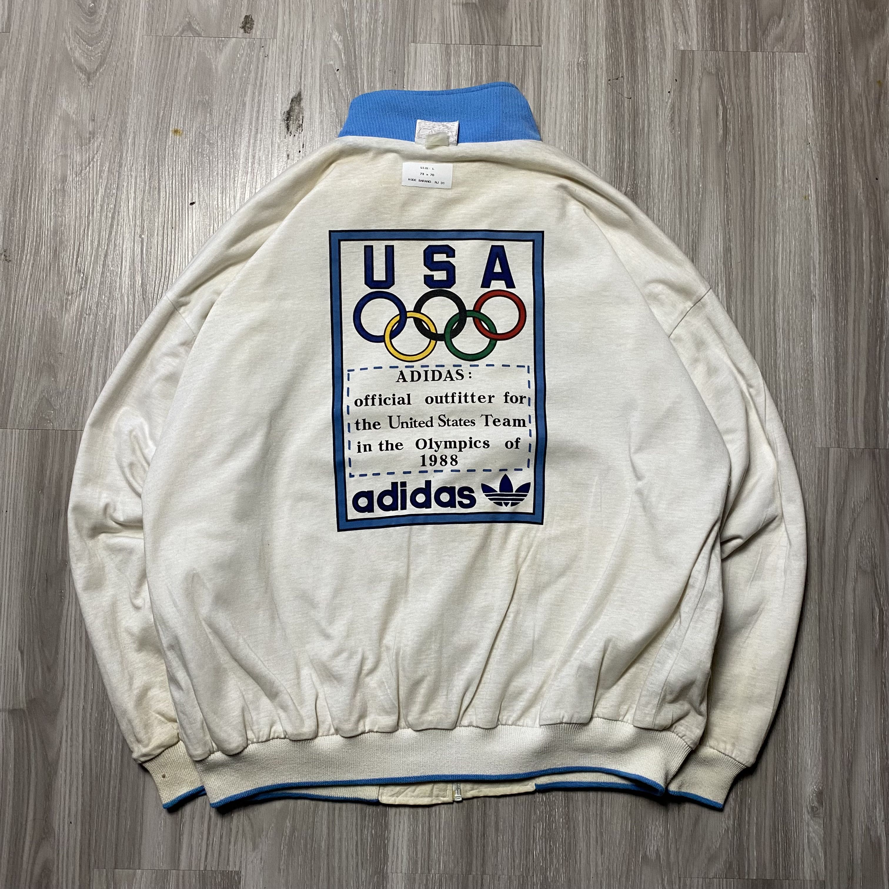 Adidas Usa Olympics Vintage Vintage USA Olympics 1988 Adidas Big Logo Jacket Grailed