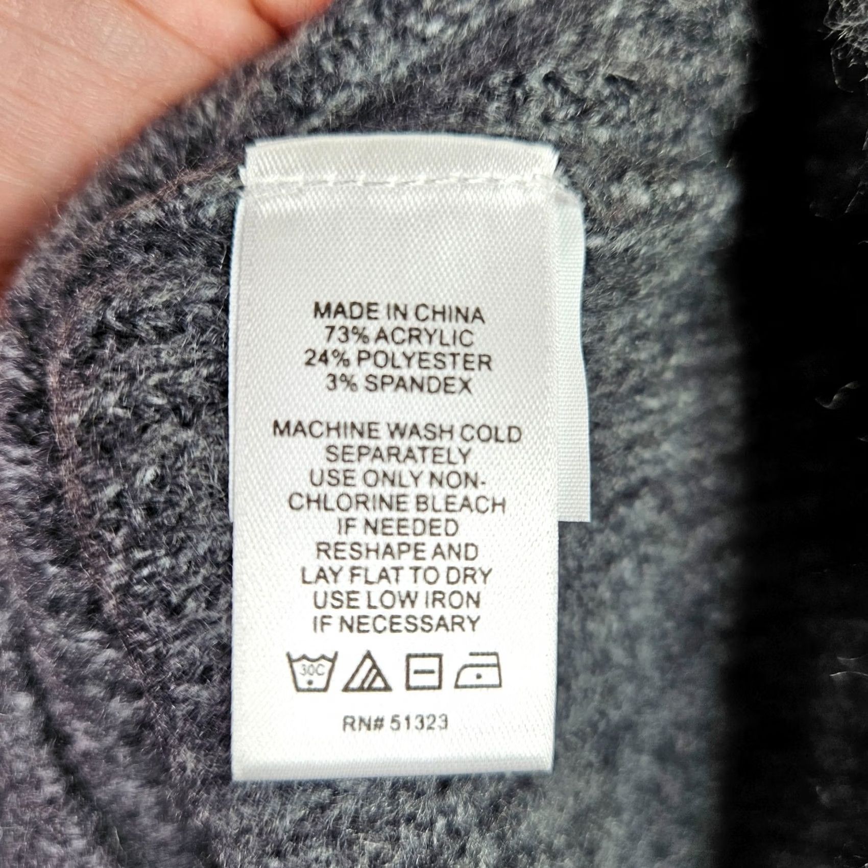 Vintage Sami & Jo Sweater Women’s XL Gray Off Shoulder Cross Neck Soft Cozy NWT Size XL / US 12-14 / IT 48-50 - 4 Thumbnail
