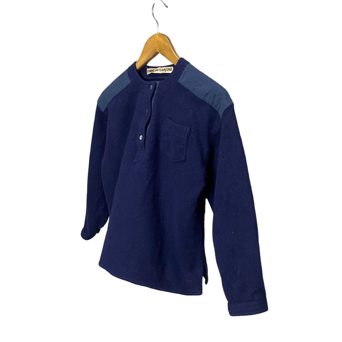 CDG by Comme des Garcons Comme Des Garcons 80s wool henley single pocket Size XS / US 0-2 / IT 36-38 - 3 Thumbnail