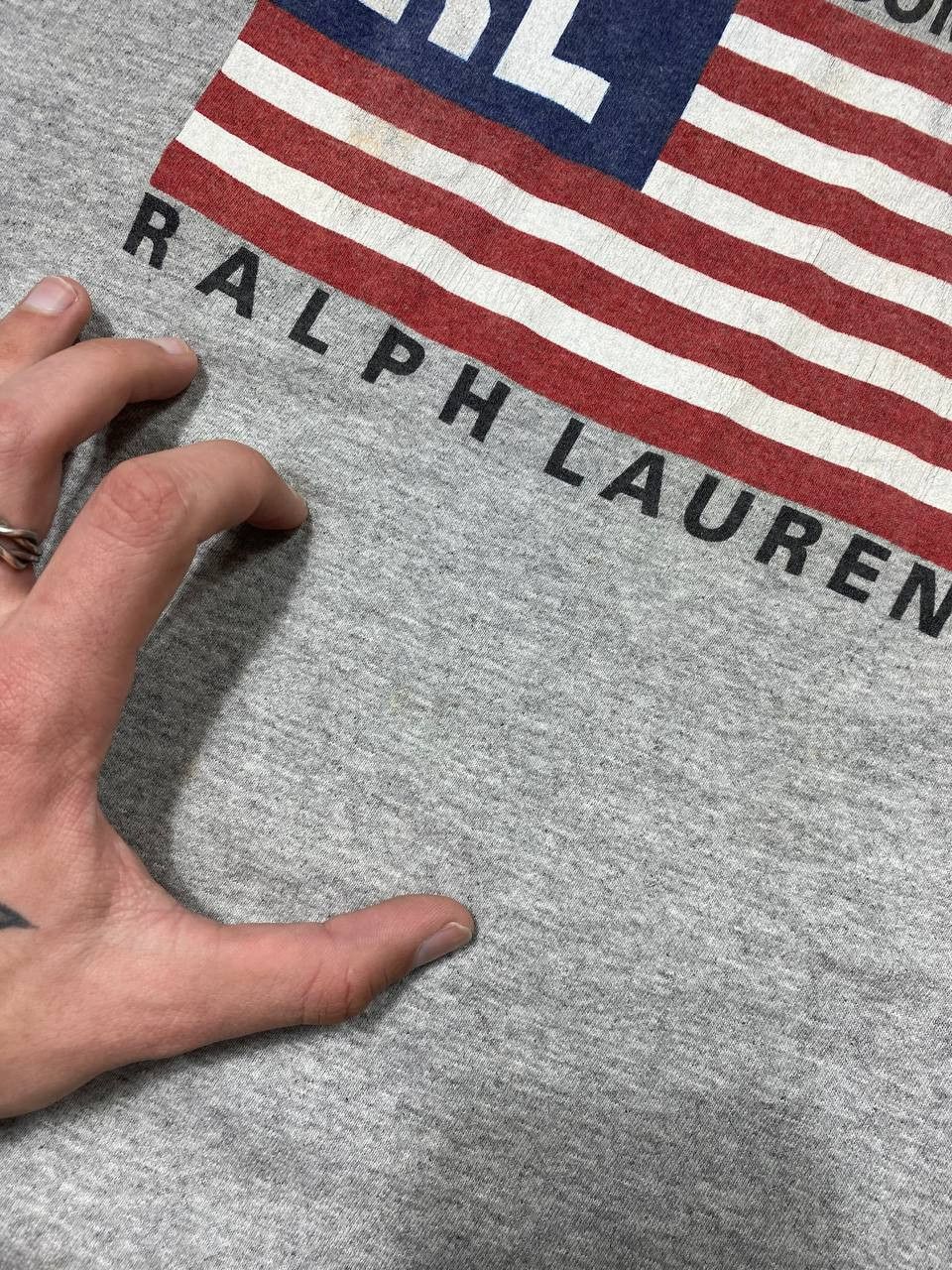 Polo Ralph Lauren × Vintage Vintage 90s Polo Ralph Lauren Jeans Co Bike Graphic T Shirt Size US L / EU 52-54 / 3 - 7 Thumbnail