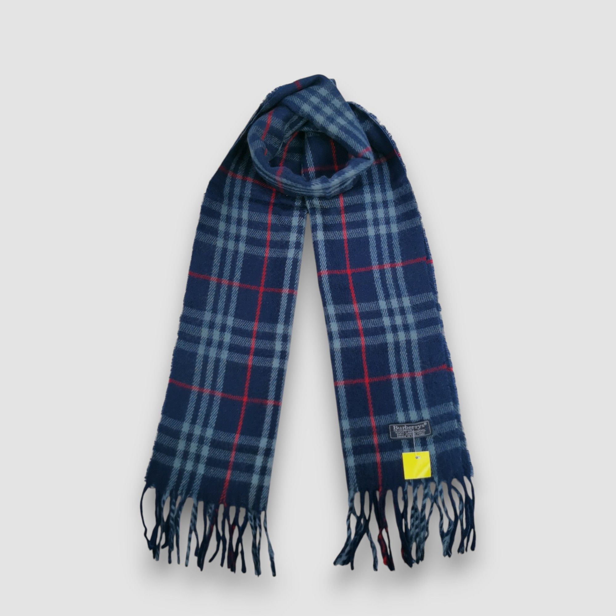 Burberry Vintage Burberry Scarf Tartan Plaid Muffler Wool Scarves Size ONE SIZE - 4 Thumbnail