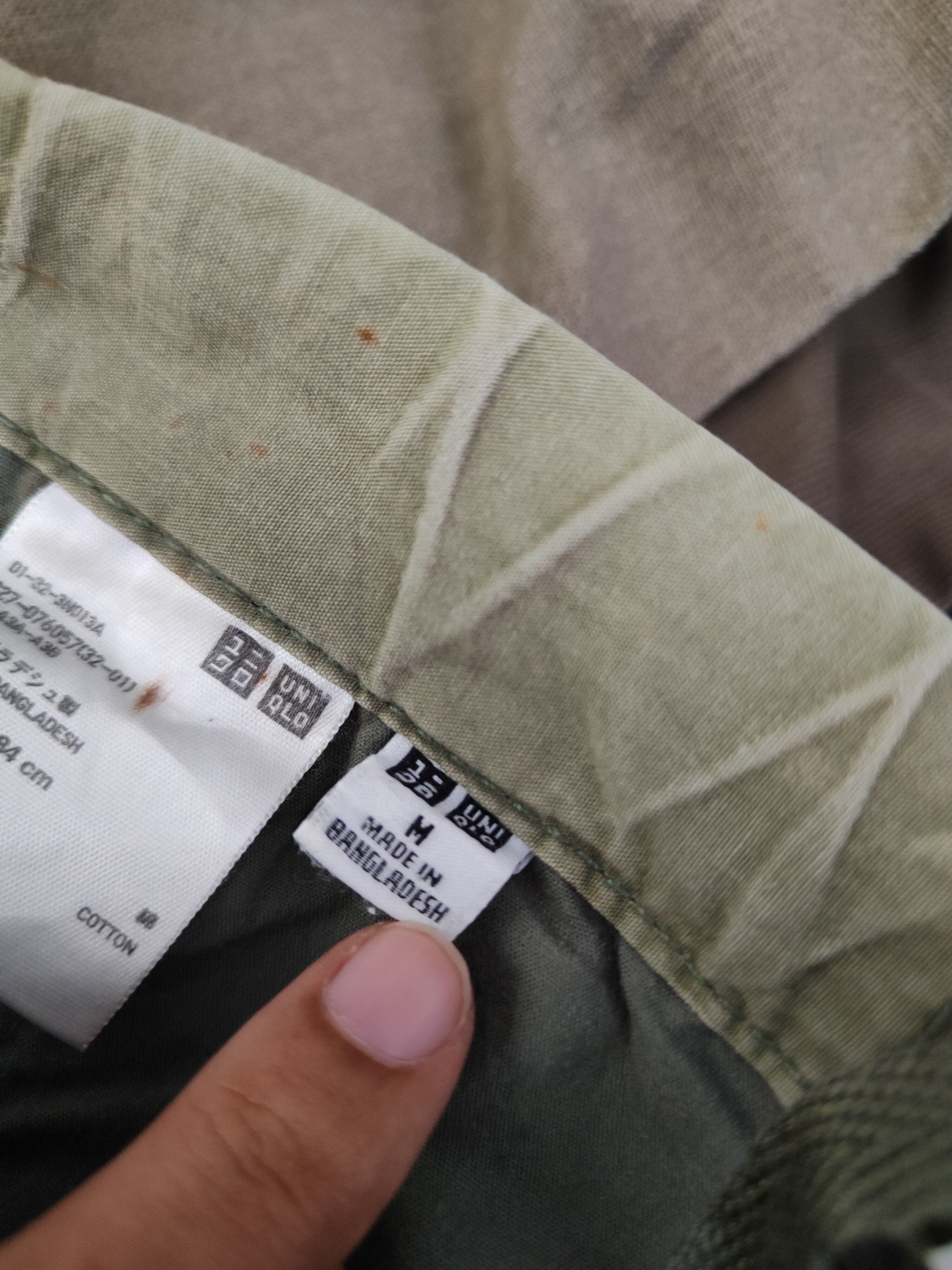 Japanese Brand DL Uniqlo Green Faded Multipocket Tactical Cargo Pants #1303 Size US 33 - 12 Thumbnail
