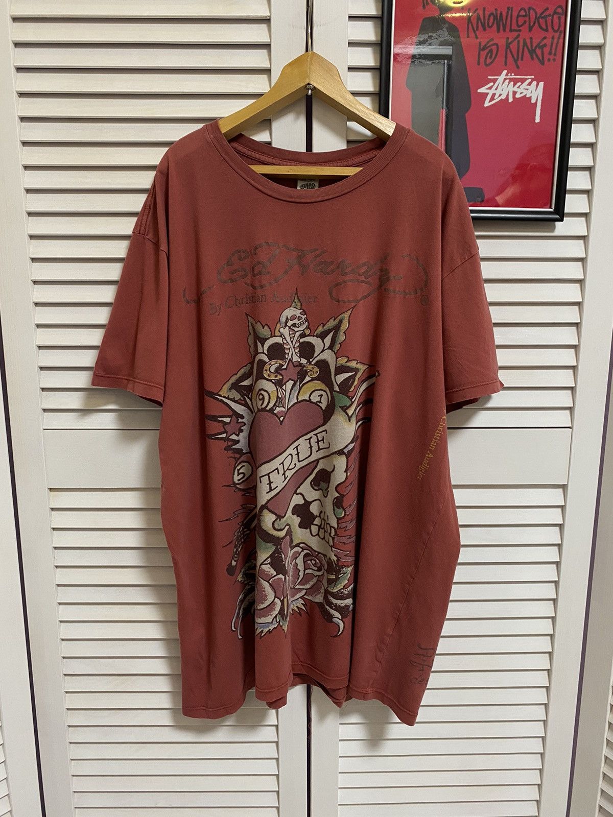 Christian Audigier × Ed Hardy Vintage T-Shirt Tee Ed Hardy by Christian Audigier Y2K Size US XL / EU 56 / 4 - 1 Thumbnail
