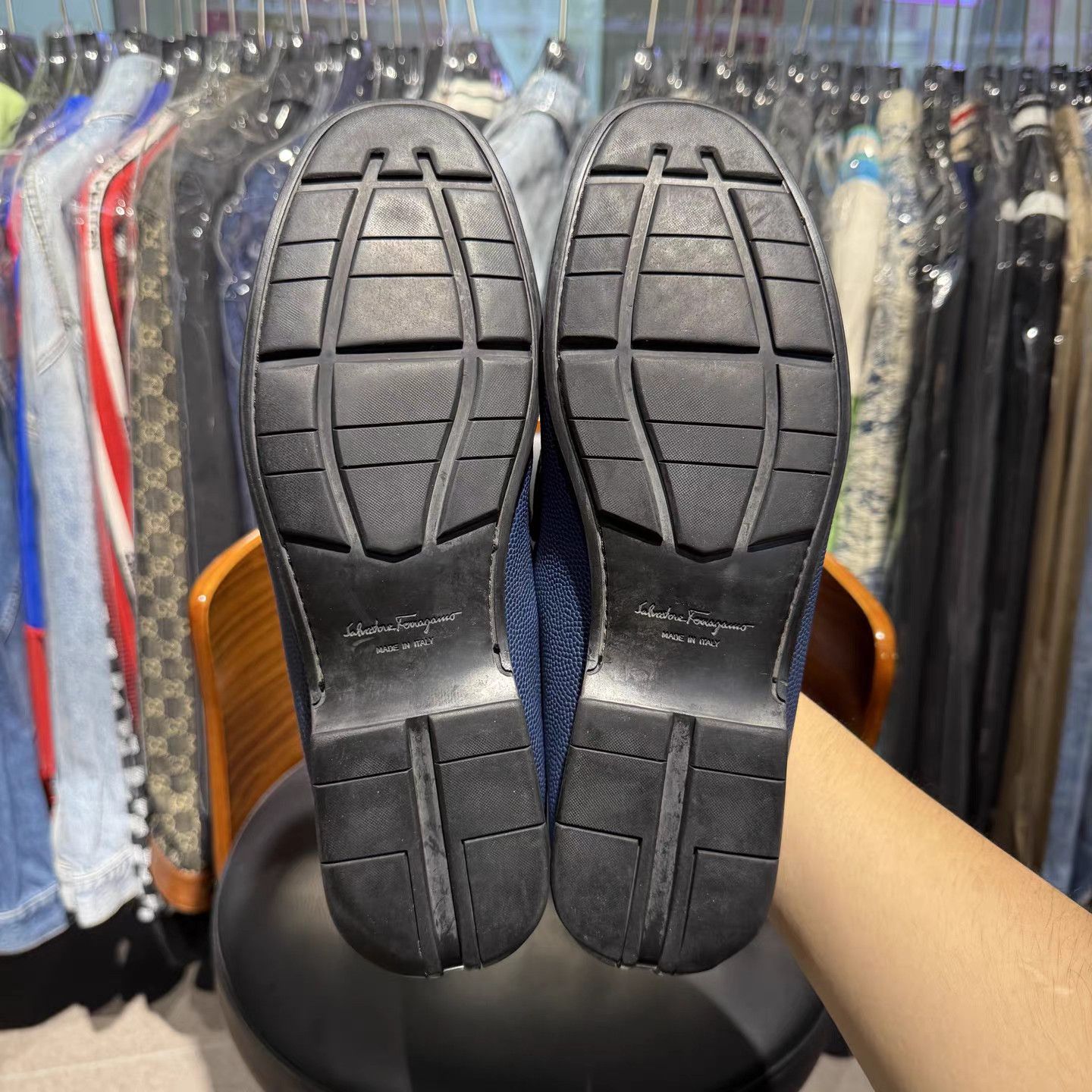 Salvatore Ferragamo Ferragamo Gancini Buckle Leather Shoes K15 Size US 9.5 / EU 42-43 - 9 Thumbnail