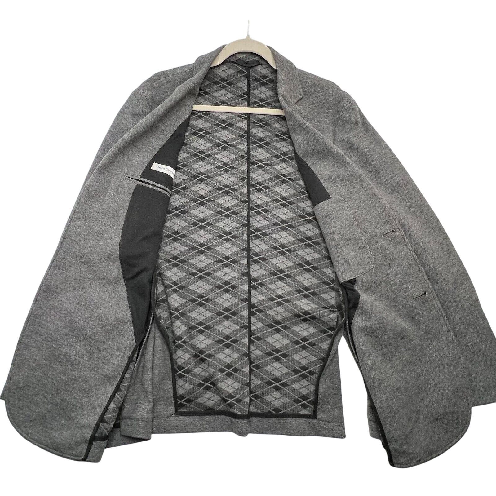 James Campbell James Campbell Men's Soft Jacket Sport Coat Gray Soft S Size 38R - 3 Thumbnail