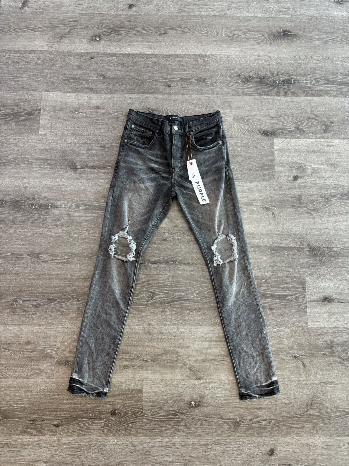 Purple Brand Purple Brand P002 “Grey Dirty Blowout” | Grailed