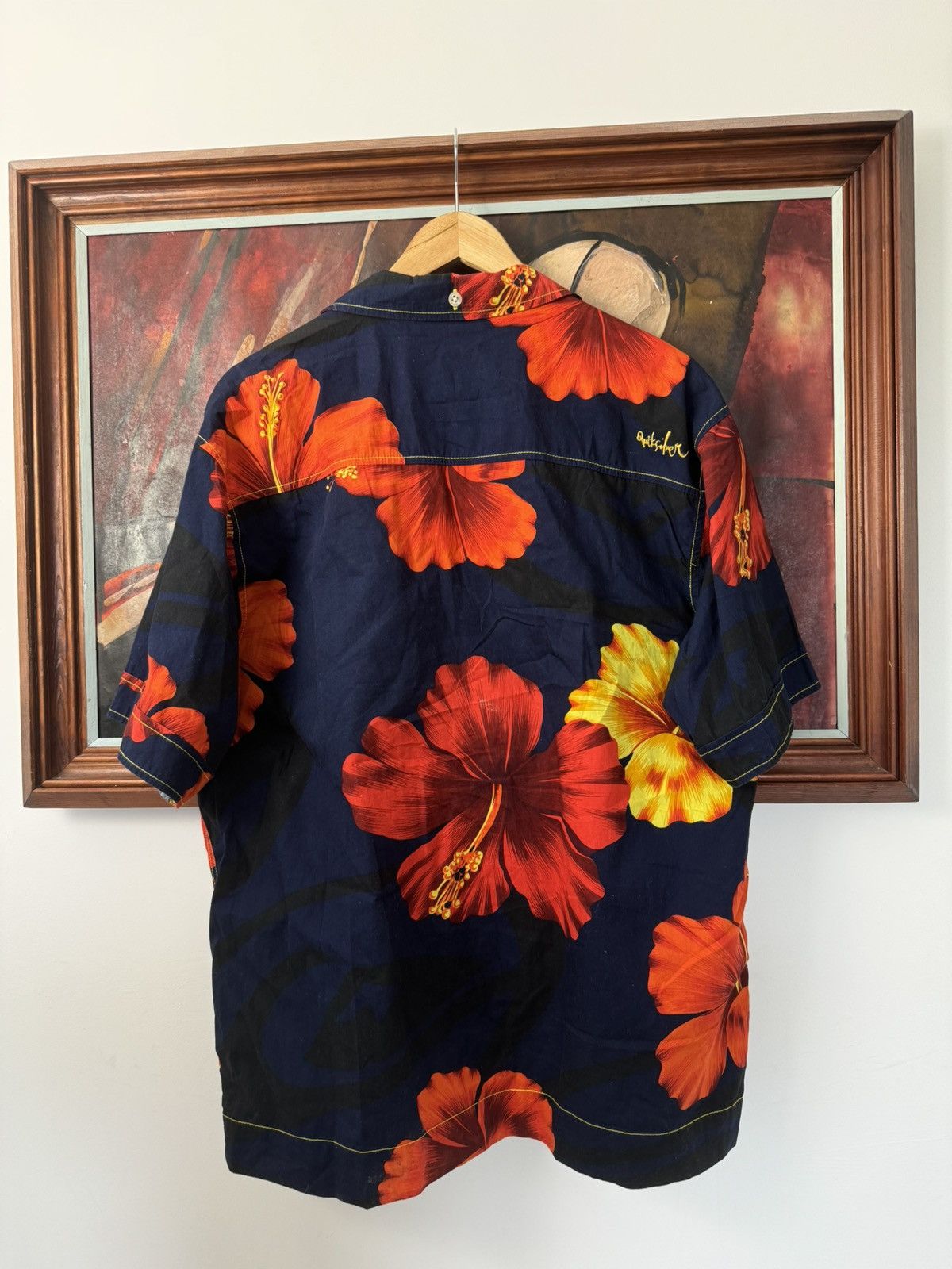 Quiksilver Vintage Button Up Shirt Hawai Floar Surf Quiksilver Skate Size US L / EU 52-54 / 3 - 2 Thumbnail