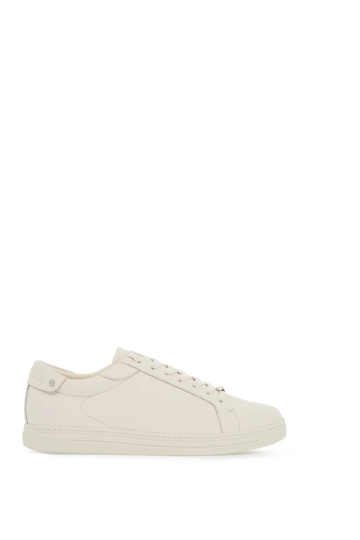 Jimmy Choo o1s22i1n1024 Hammered Leather Rome Sneakers in White Size US 7 / EU 40 - 1 Thumbnail