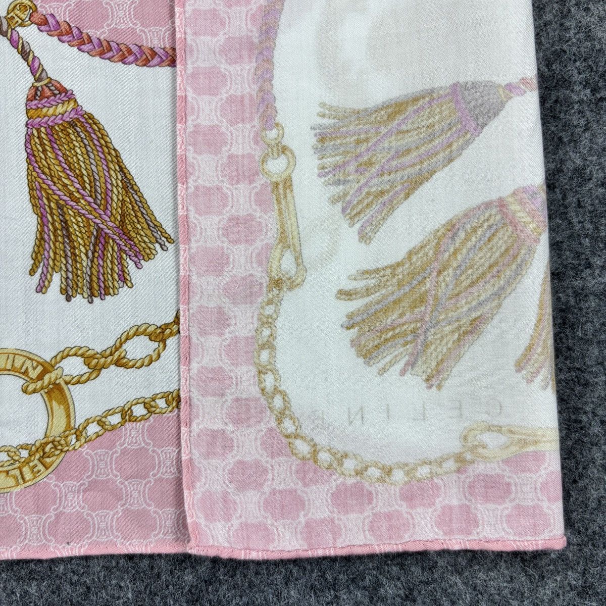 Celine × Vintage Handkerchief # E020 # Bandana # Neckerchief Size ONE SIZE - 4 Thumbnail