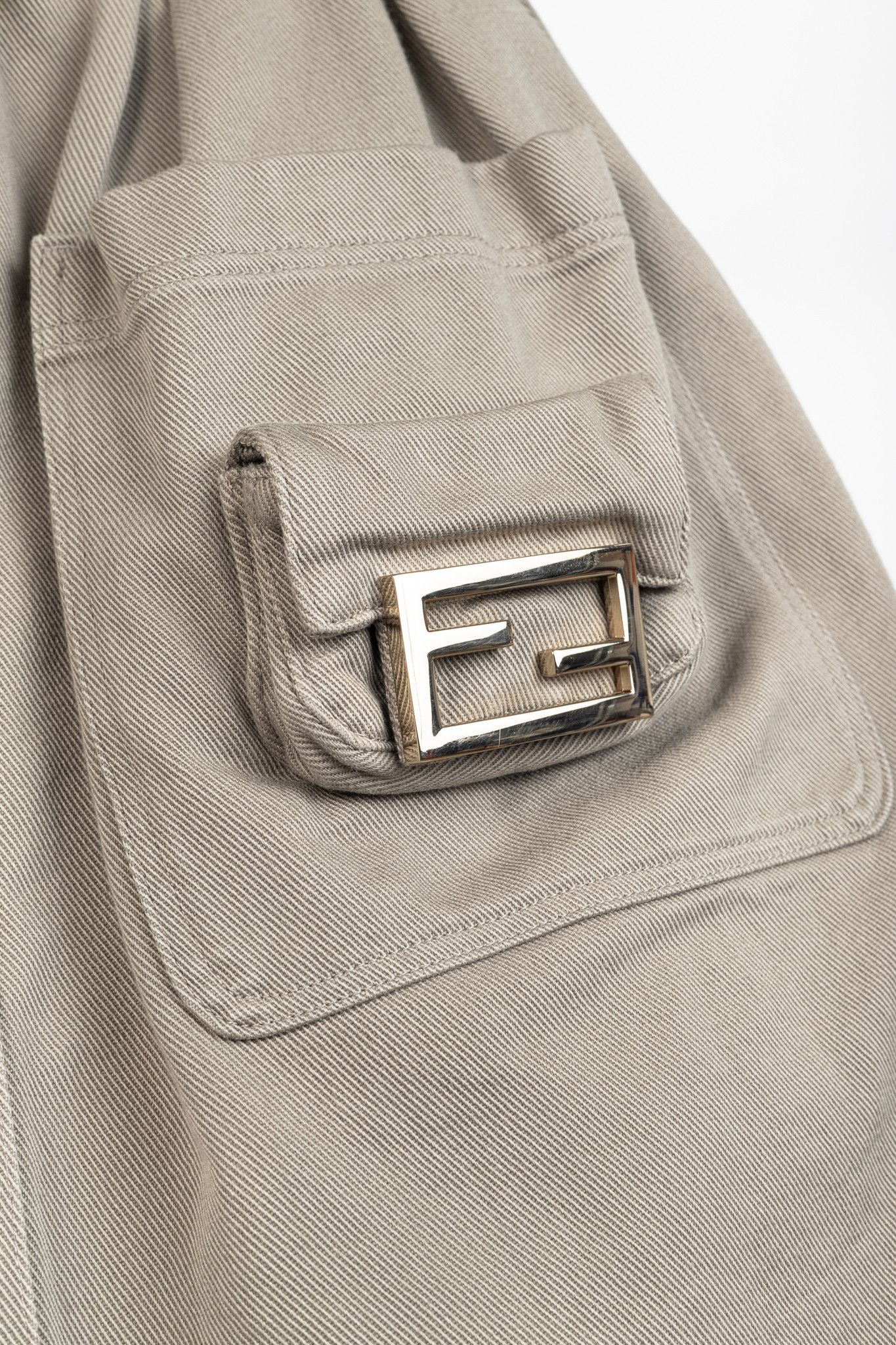 Fendi Fendi Resort 2023 Runway Baguette Denim Cargo Mini Skirt Size 24" / US 00 / IT 34 - 6 Thumbnail