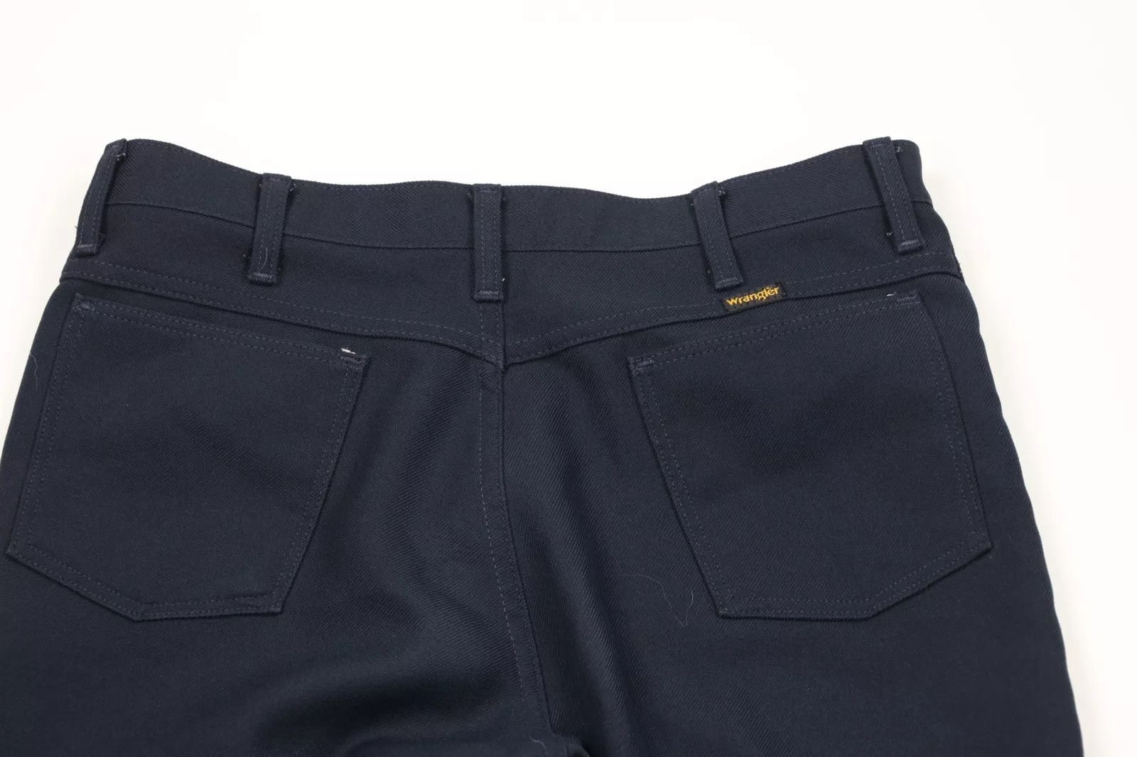 Vintage × Wrangler Vintage 90s Wrangler Wide Leg Chinos Chino Pants Navy USA Size US 36 / EU 52 - 8 Thumbnail