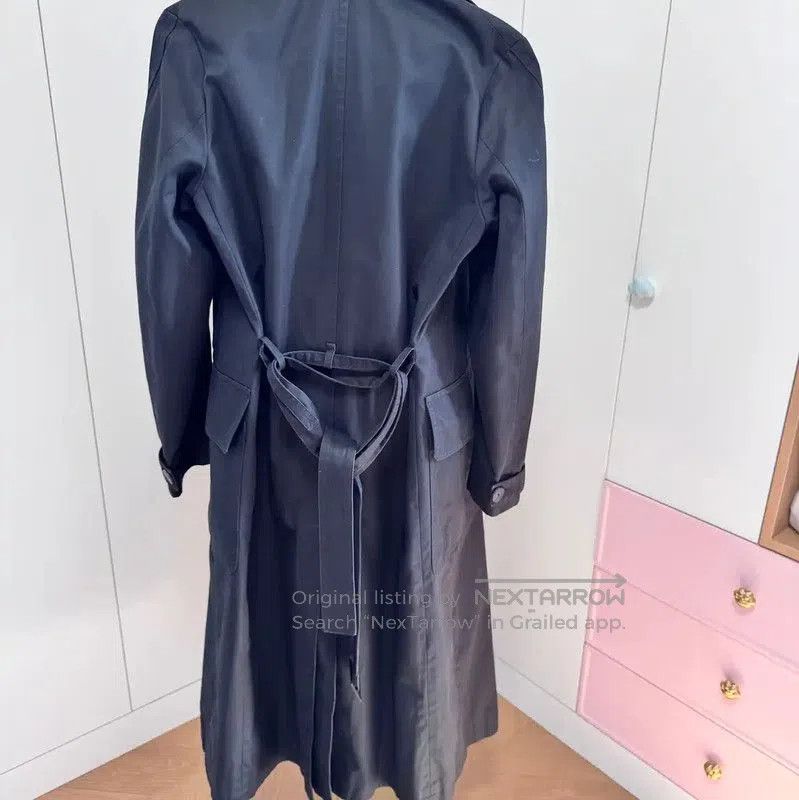 Yves Saint Laurent YSL Black Long Coat for Women . Size L / US 10 / IT 46 - 5 Thumbnail