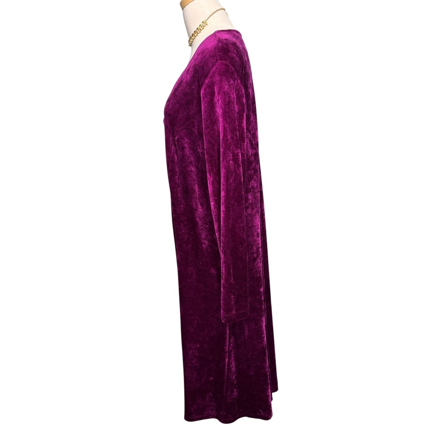 Vintage Vintage velvet jeweled button shift dress size 1 = XL/1X Size XL / US 12-14 / IT 48-50 - 6 Thumbnail