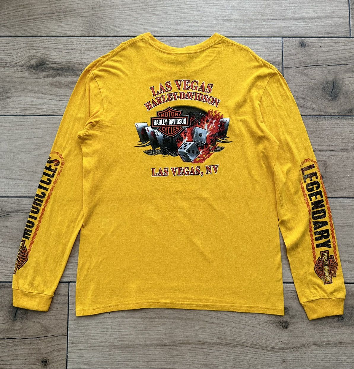 Harley Davidson × Vintage Harley-Davidson Las Vegas USA Logo Jacket Long Sleeve Men L Size US L / EU 52-54 / 3 - 3 Thumbnail