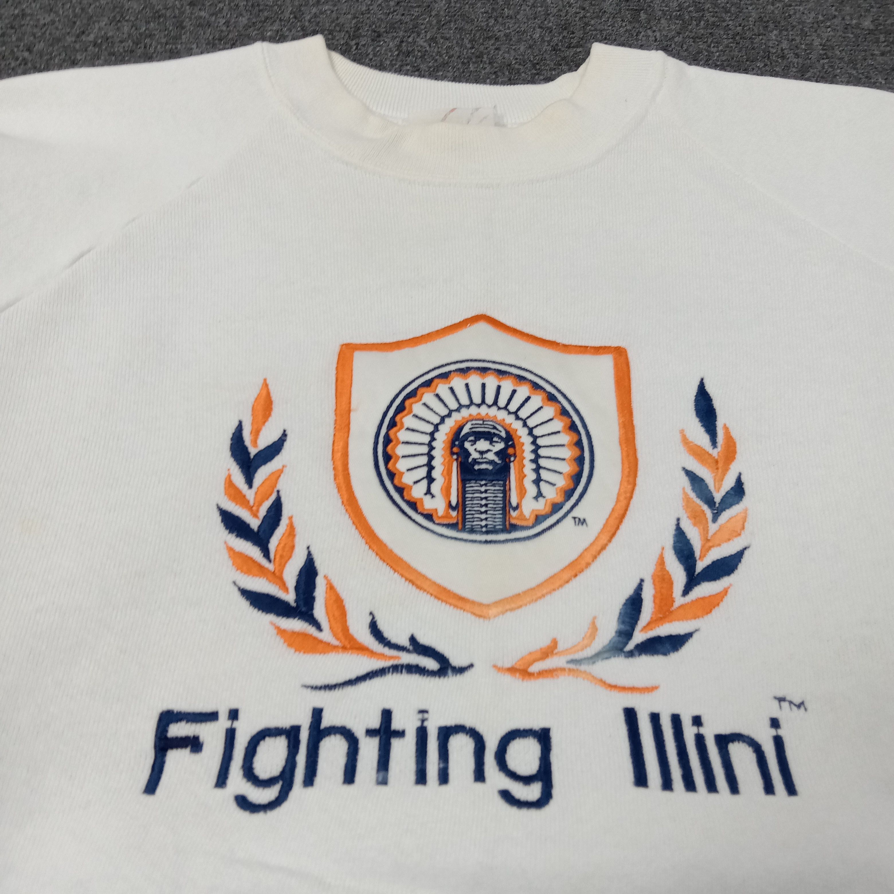 NBA Vintage Fighting Illini Basketball Team Sweatshirt Size US L / EU 52-54 / 3 - 2 Thumbnail