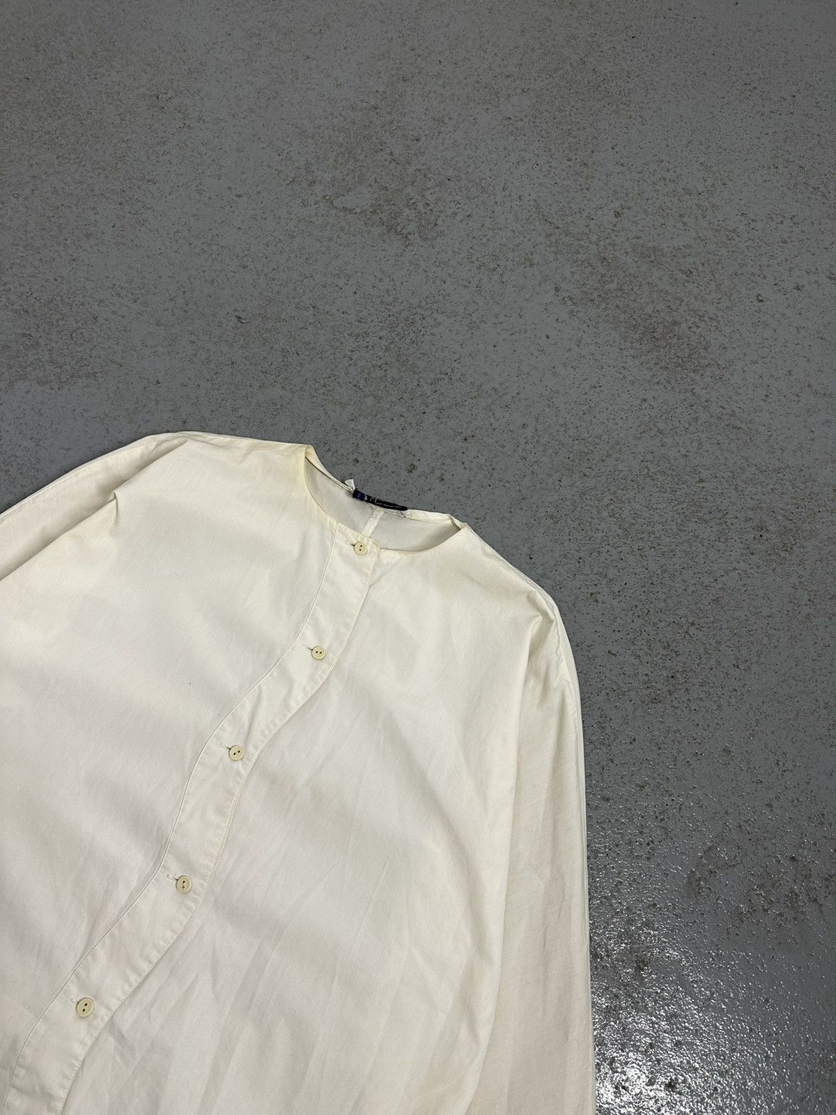 Claude Montana Vintage 80s Claude Montana Waved Button Blouse Size M / US 6-8 / IT 42-44 - 3 Thumbnail