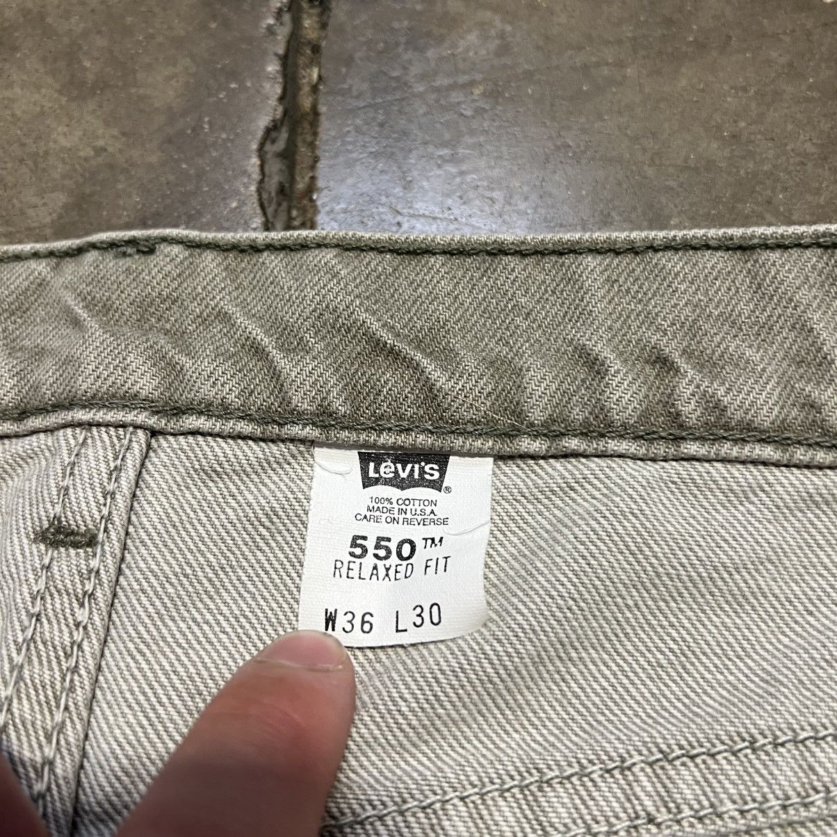 Levi's Vintage Levis 550 Denim Jeans Relaxed Fit Western 90s USA Size US 36 / EU 52 - 10 Thumbnail