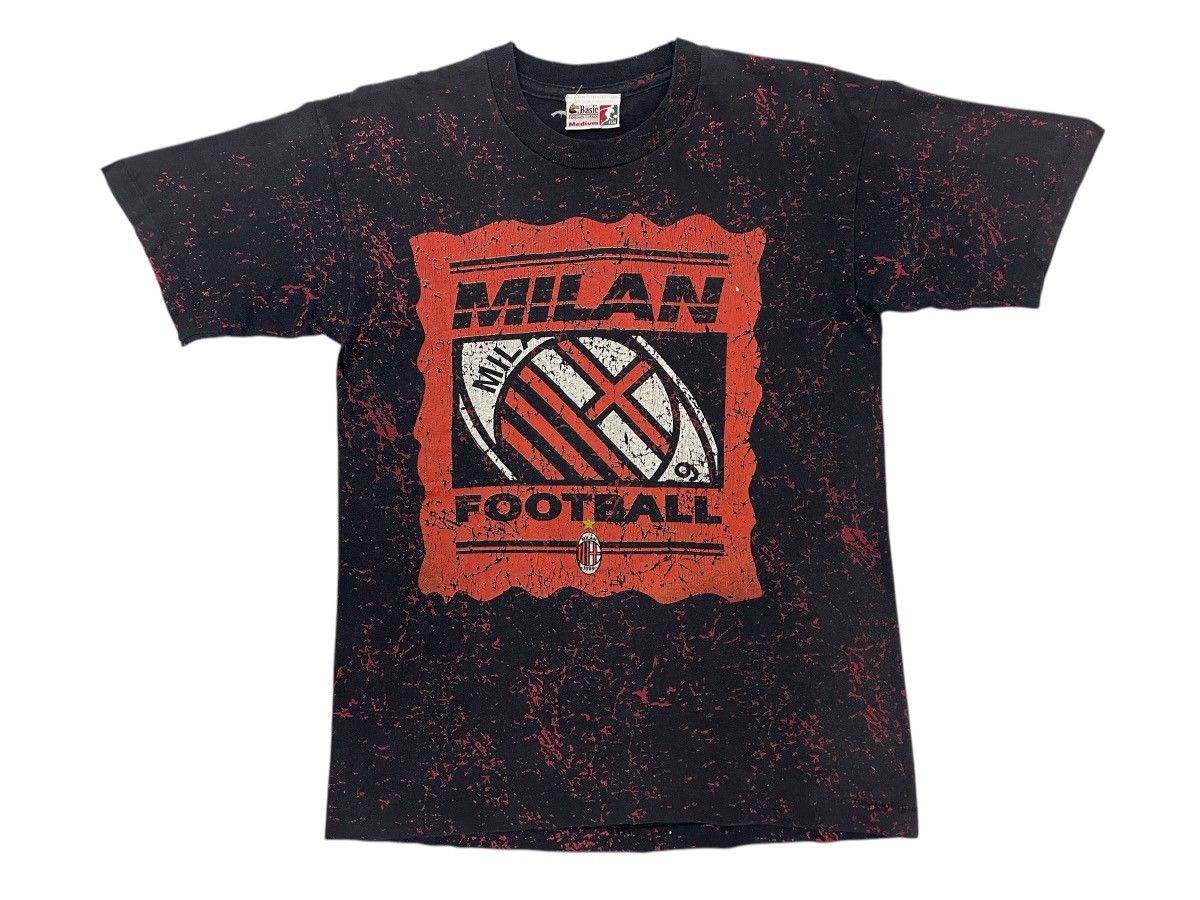 Vintage Vintage AC Milan paint splatter tee Size US M / EU 48-50 / 2 - 1 Thumbnail