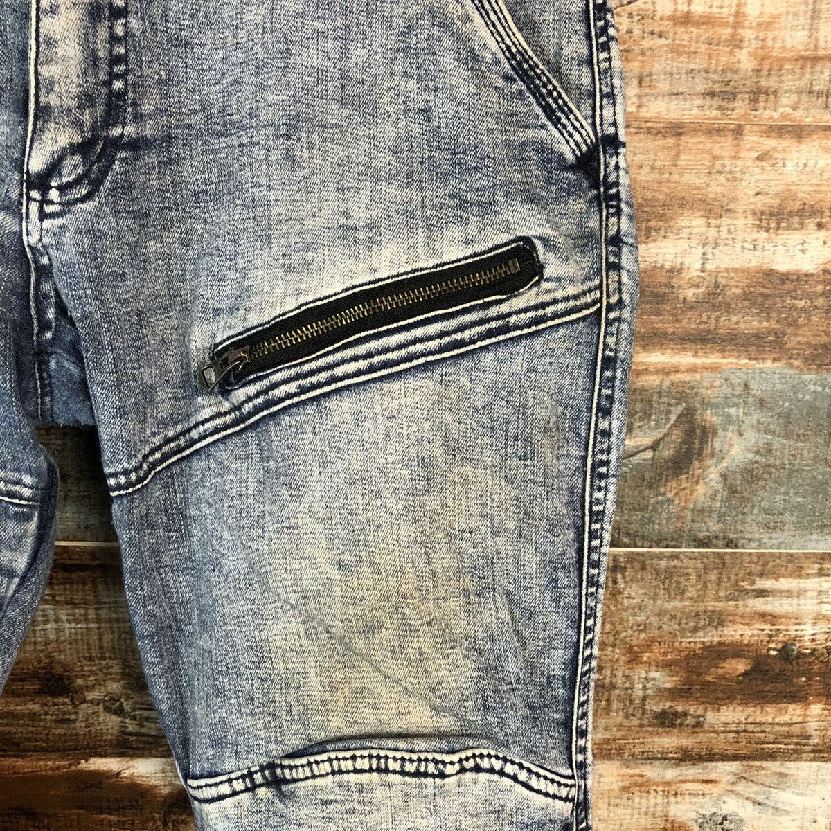 Japanese Brand Field Core Blue Denim utility tactical jogger Pants #A2173 Size US 32 / EU 48 - 10 Thumbnail
