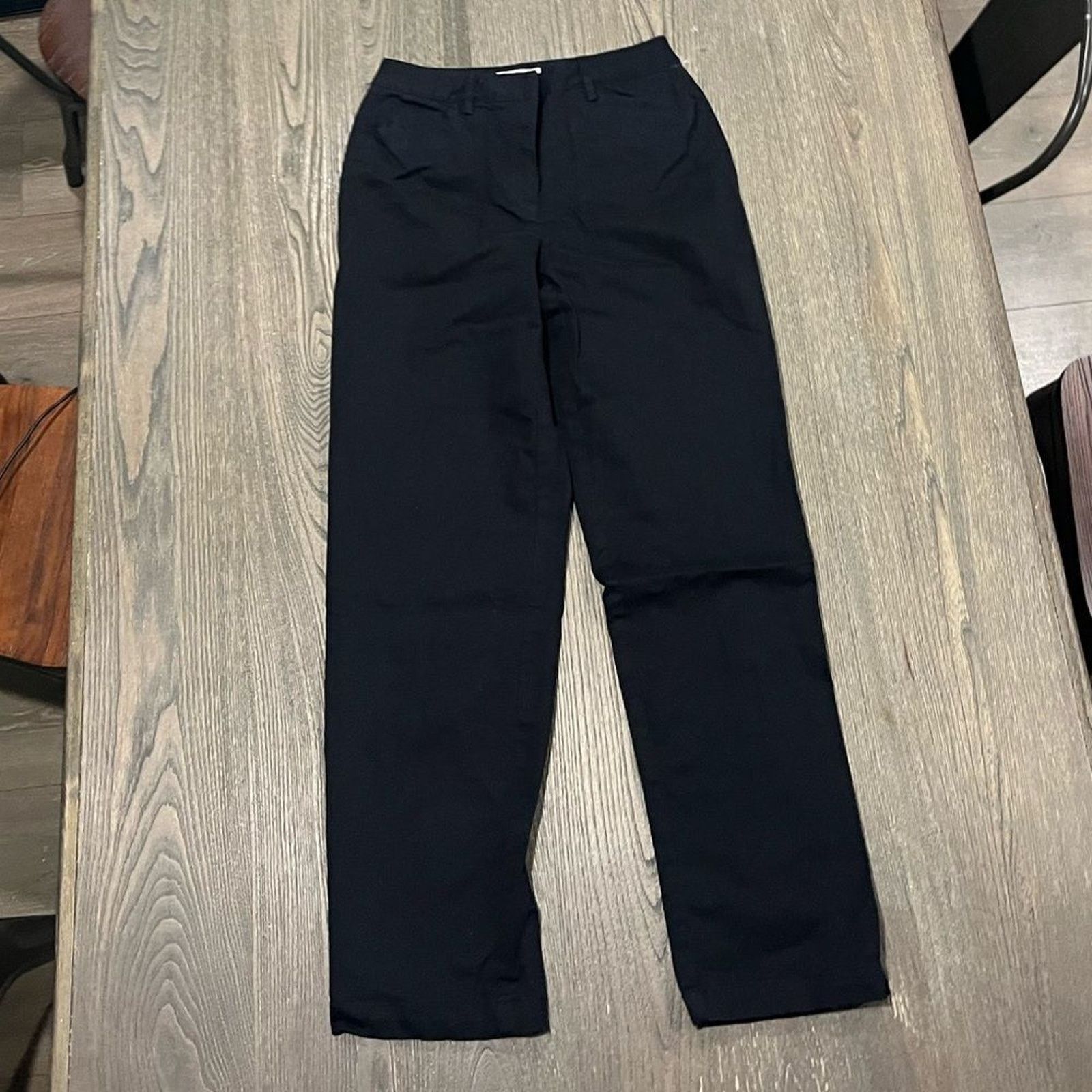 Vintage Talbots Womens Black High Waisted Stretch Straight Leg Pant4 Size 27" / US 4 / IT 40 - 1 Thumbnail
