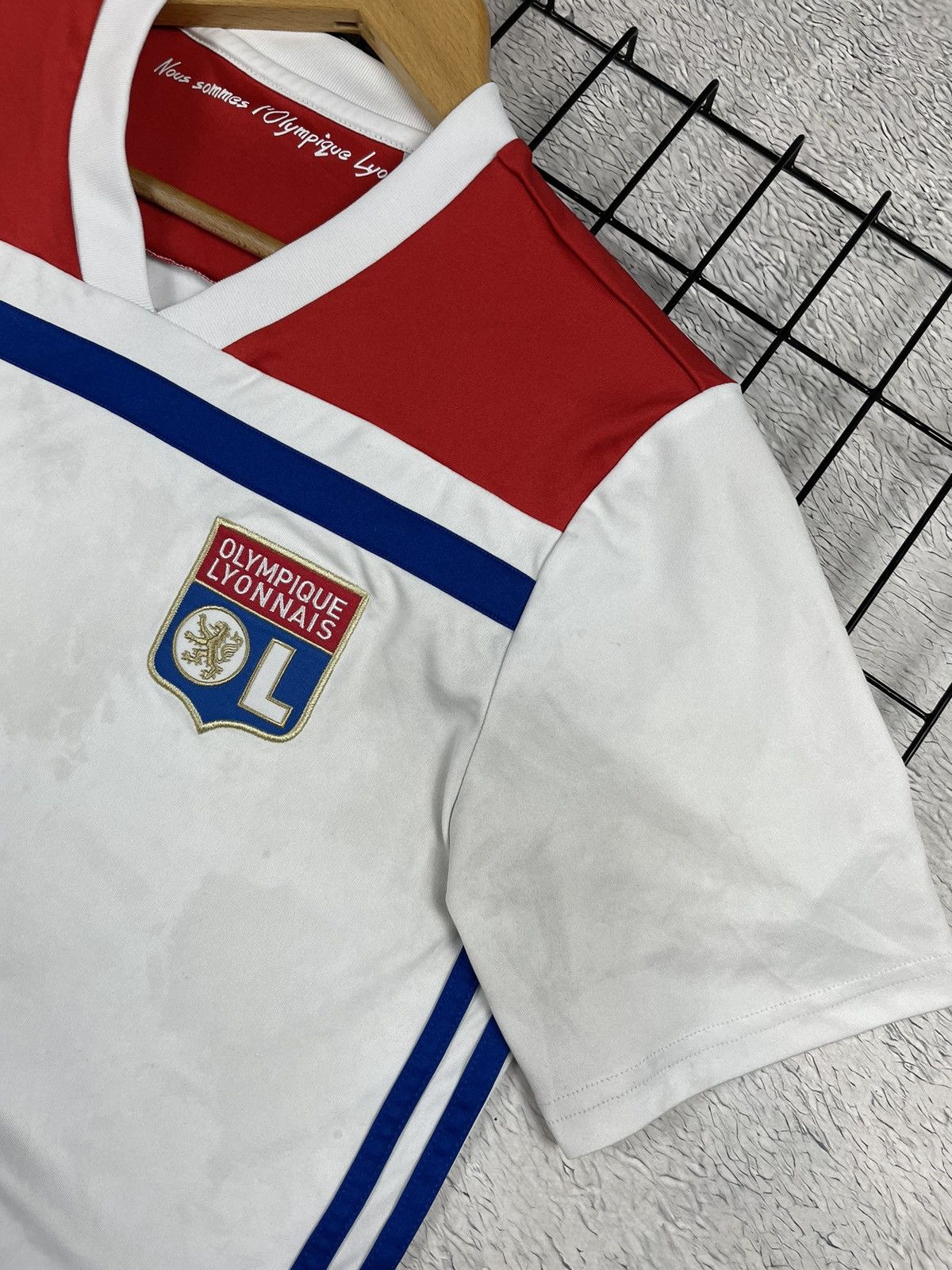 Adidas × Vintage Vintage Olympique Lyonnais 2018/19 Adidas Jersey Blokcore S Size US S / EU 44-46 / 1 - 5 Thumbnail