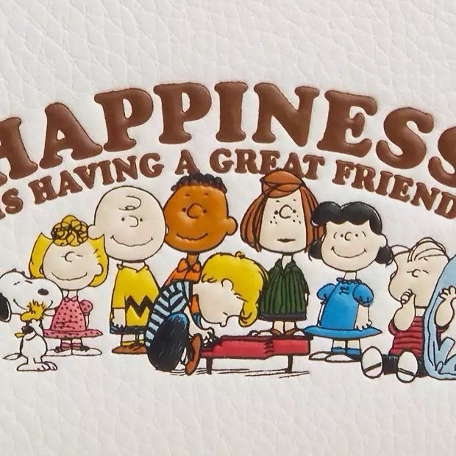 Coach NWT COACH x PEANUTS Snap Wallet CBN36 Snoopy Pebble Leather Size ONE SIZE - 7 Thumbnail