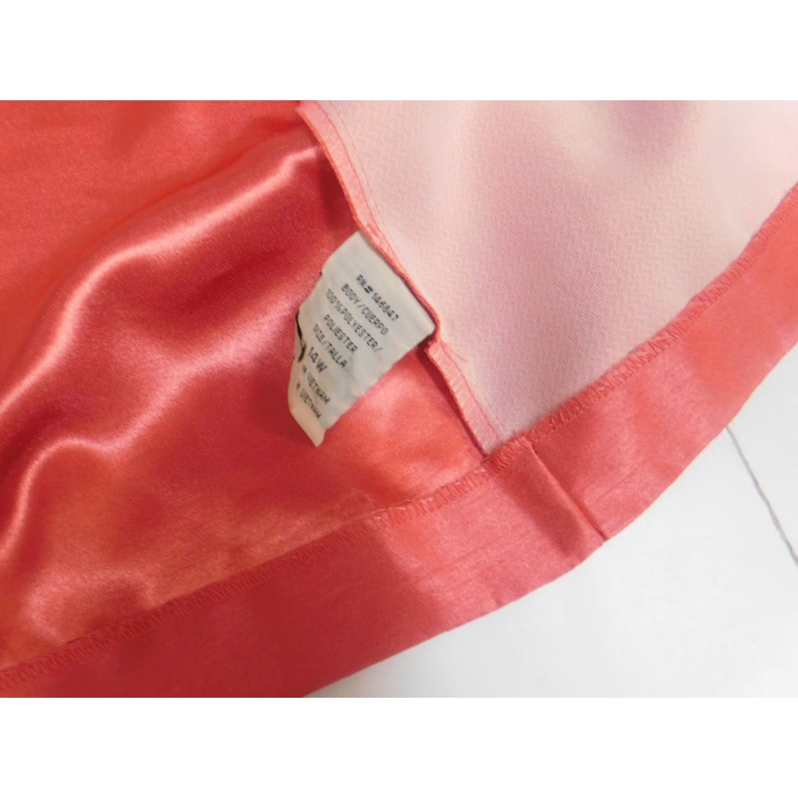 Vintage Maya Brooke Blazer Womens 14W Pink Flower No Button Lightweight Suit Jacket Notch Lapel Tuxedo Style Fall Winter Casual Business Size XL / US 12-14 / IT 48-50 - 5 Thumbnail