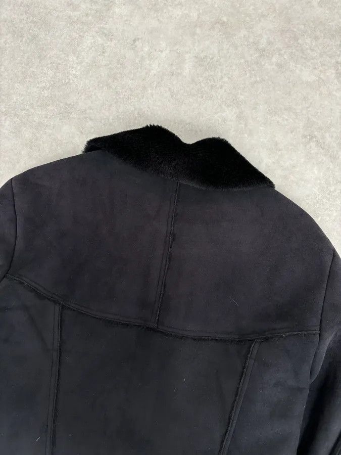 Emporio Armani AW2001 Emporio Armani Dark Navy Shearling Tornado Zip Jacket Size US M / EU 48-50 / 2 - 8 Thumbnail