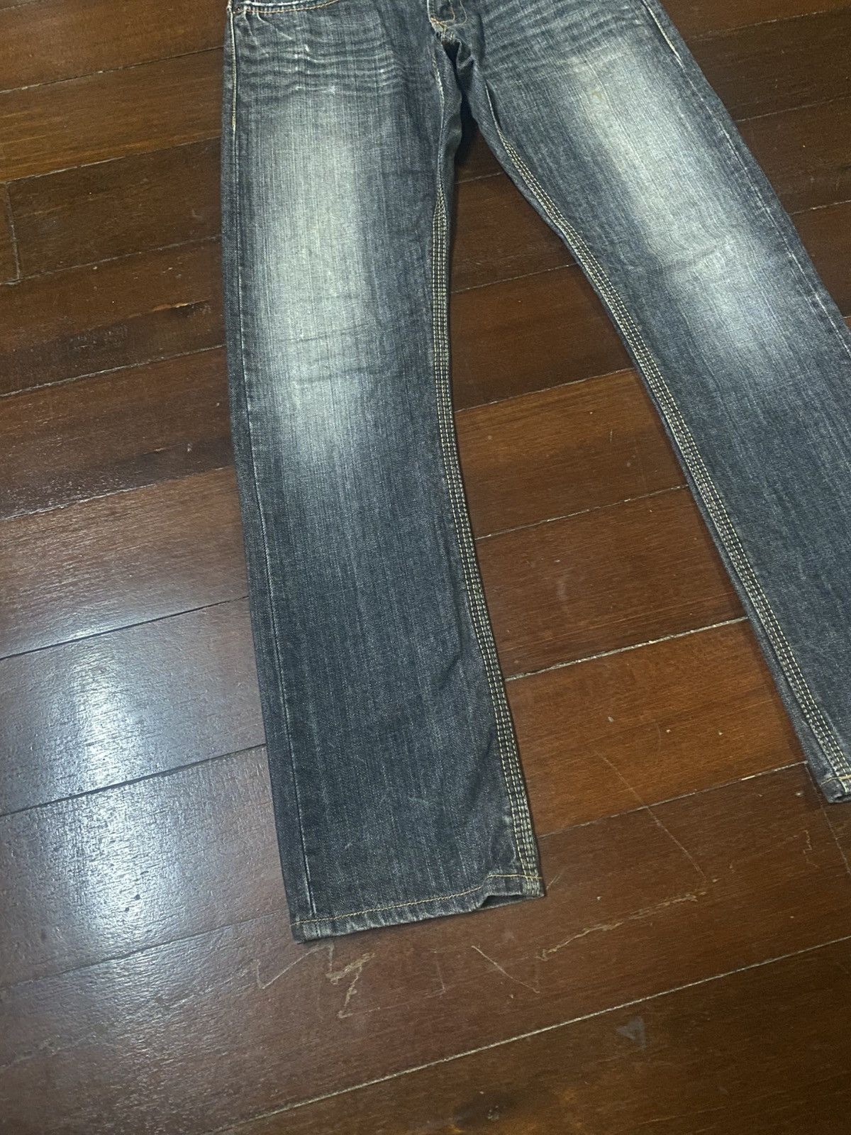 Edwin Edwin Xvs Clawmark Faded mud wash Denim Jeans Size US 32 / EU 48 - 3 Thumbnail