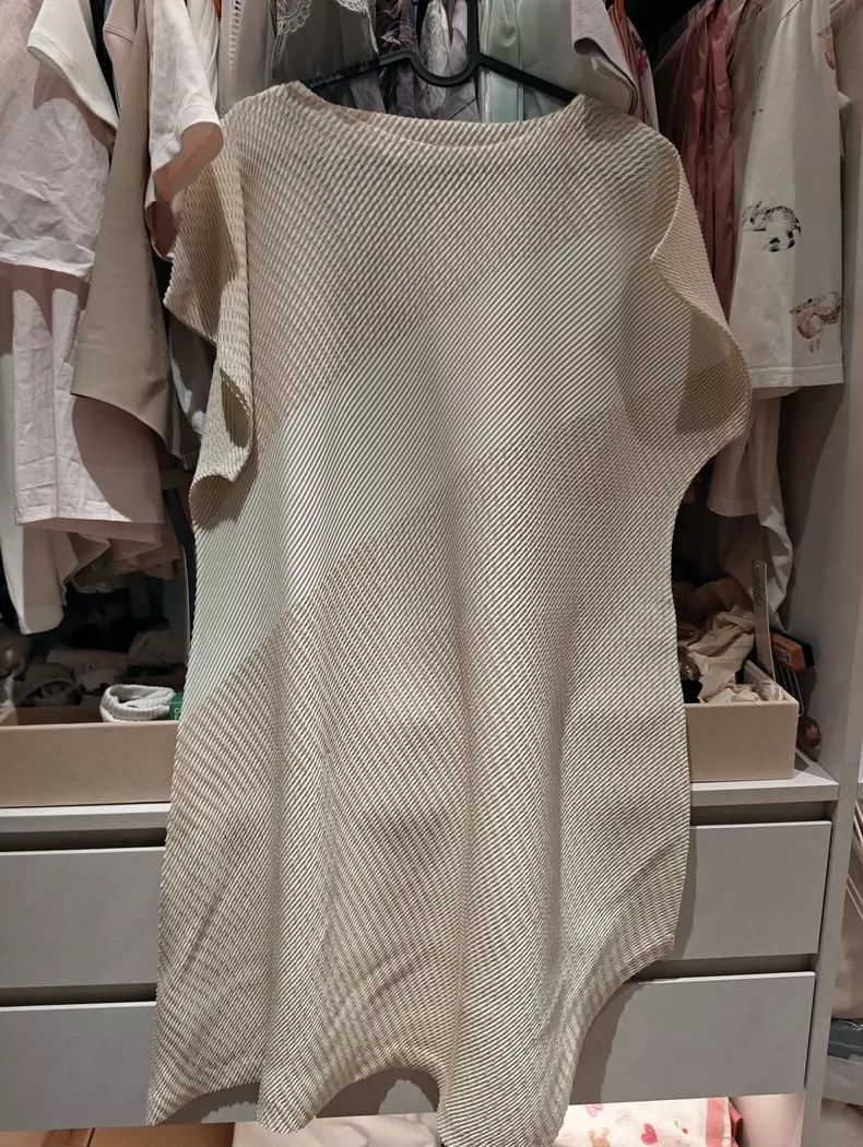 Issey Miyake Issey Miyake size:2 Beige mainline dress Size S / US 4 / IT 40 - 5 Thumbnail