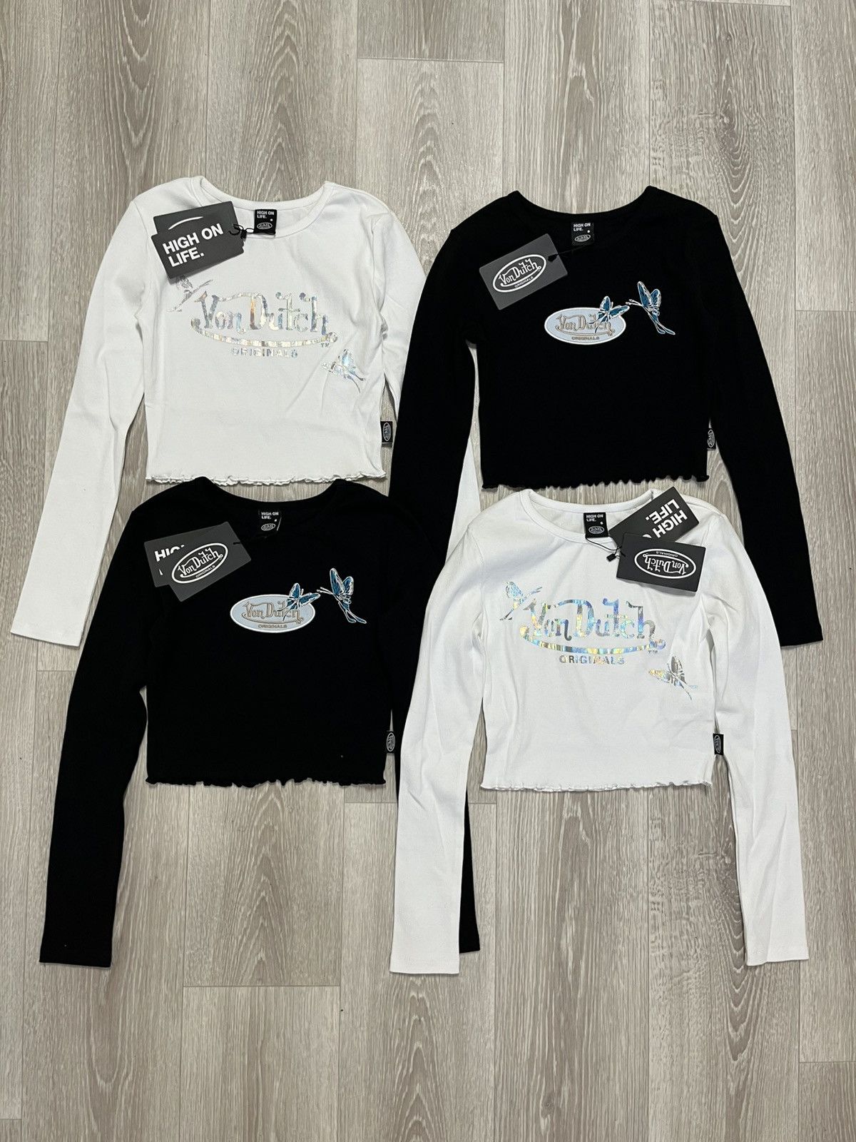 Von Dutch NWT Von Dutch Fly Y2K Crop Top Lot of Four Items Size S Size S / US 4 / IT 40 - 1 Thumbnail