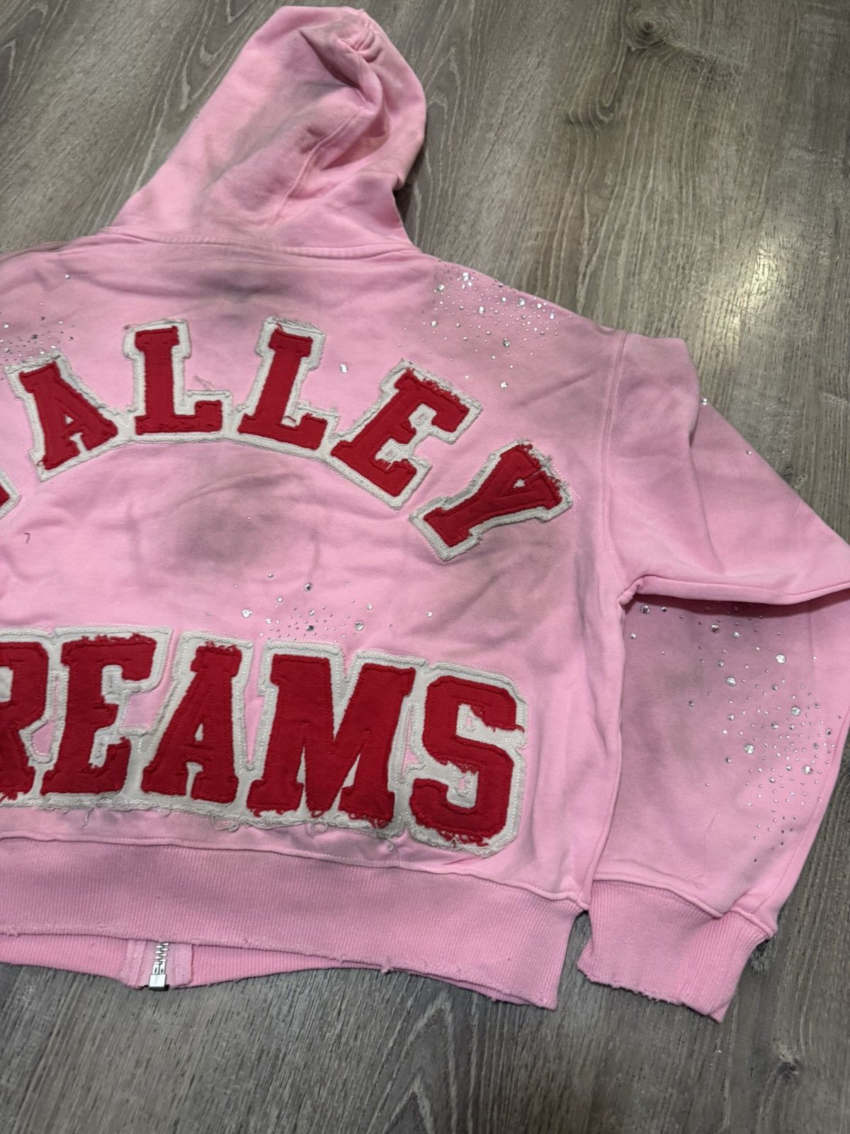 Vale Vale Venus Pink Crystal Stone Zip Up Size Large Size US L / EU 52-54 / 3 - 8 Thumbnail