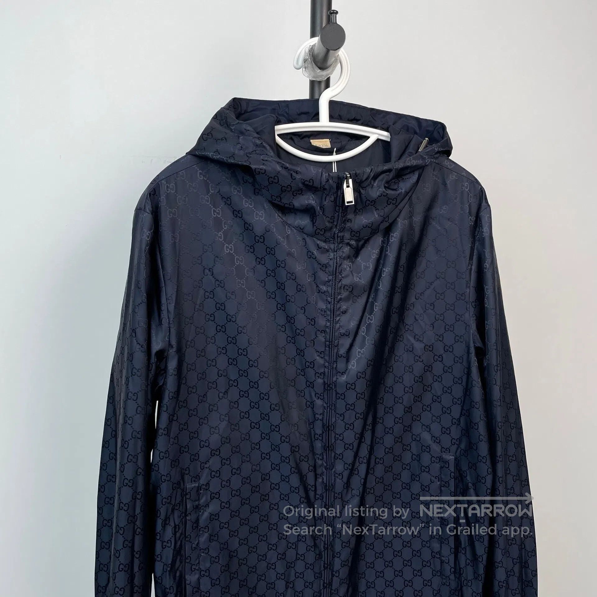 Gucci Guicci Dark Blue Monogrammed Full Indonesian Dragon Jacket Size US S / EU 44-46 / 1 - 3 Thumbnail