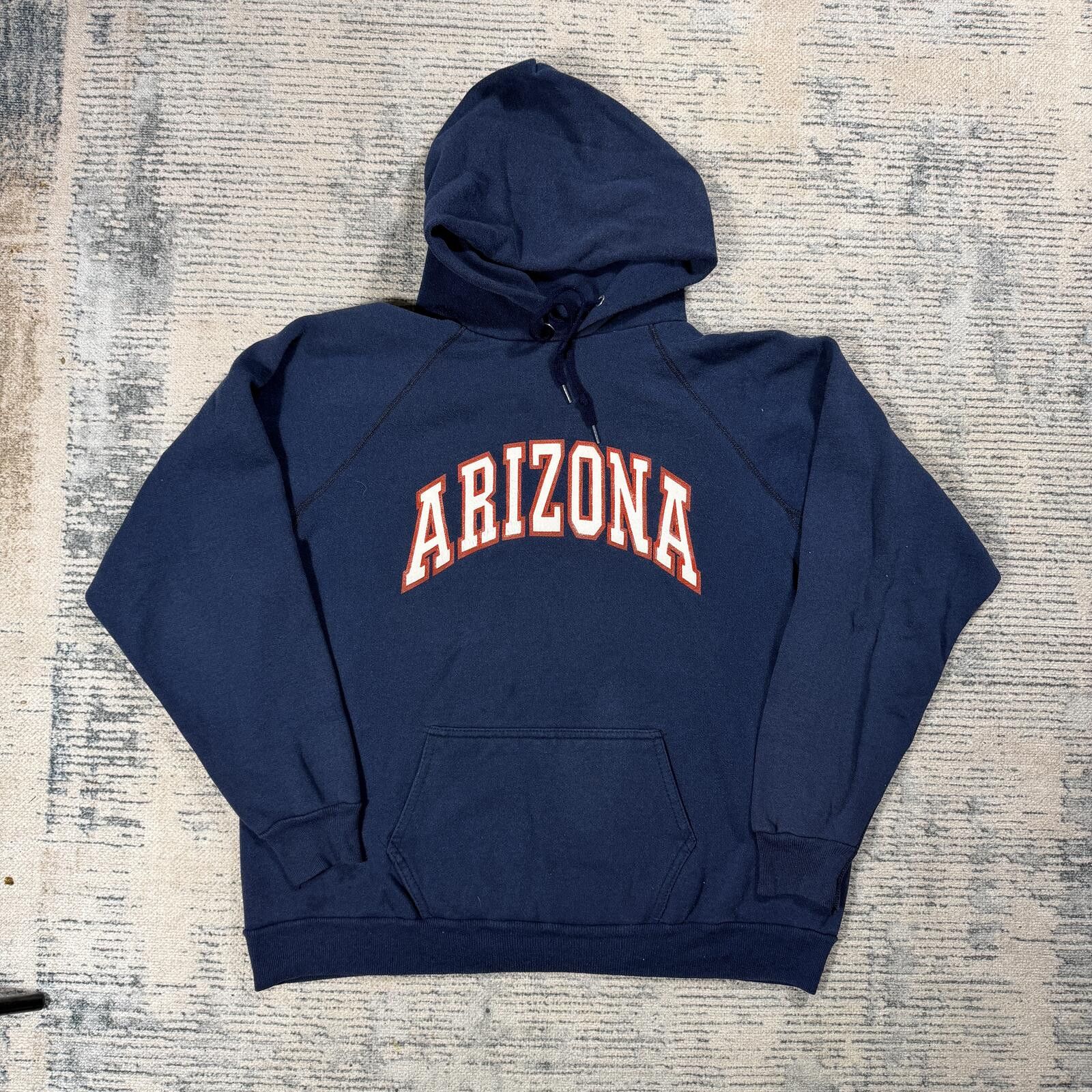 Other Vintage 90s Arizona Raglan Hoodie Collegiate Sweatshirt Size ONE SIZE - 1 Thumbnail