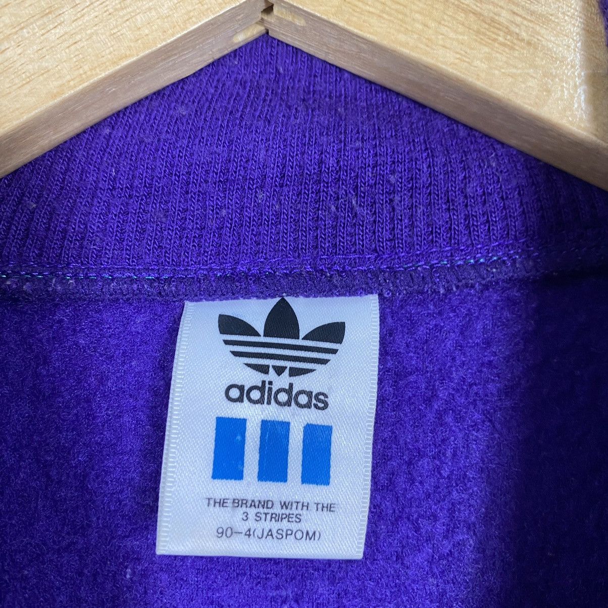 Japanese Brand Vintage 80s Adidas half zipper fleece Size US L / EU 52-54 / 3 - 9 Thumbnail