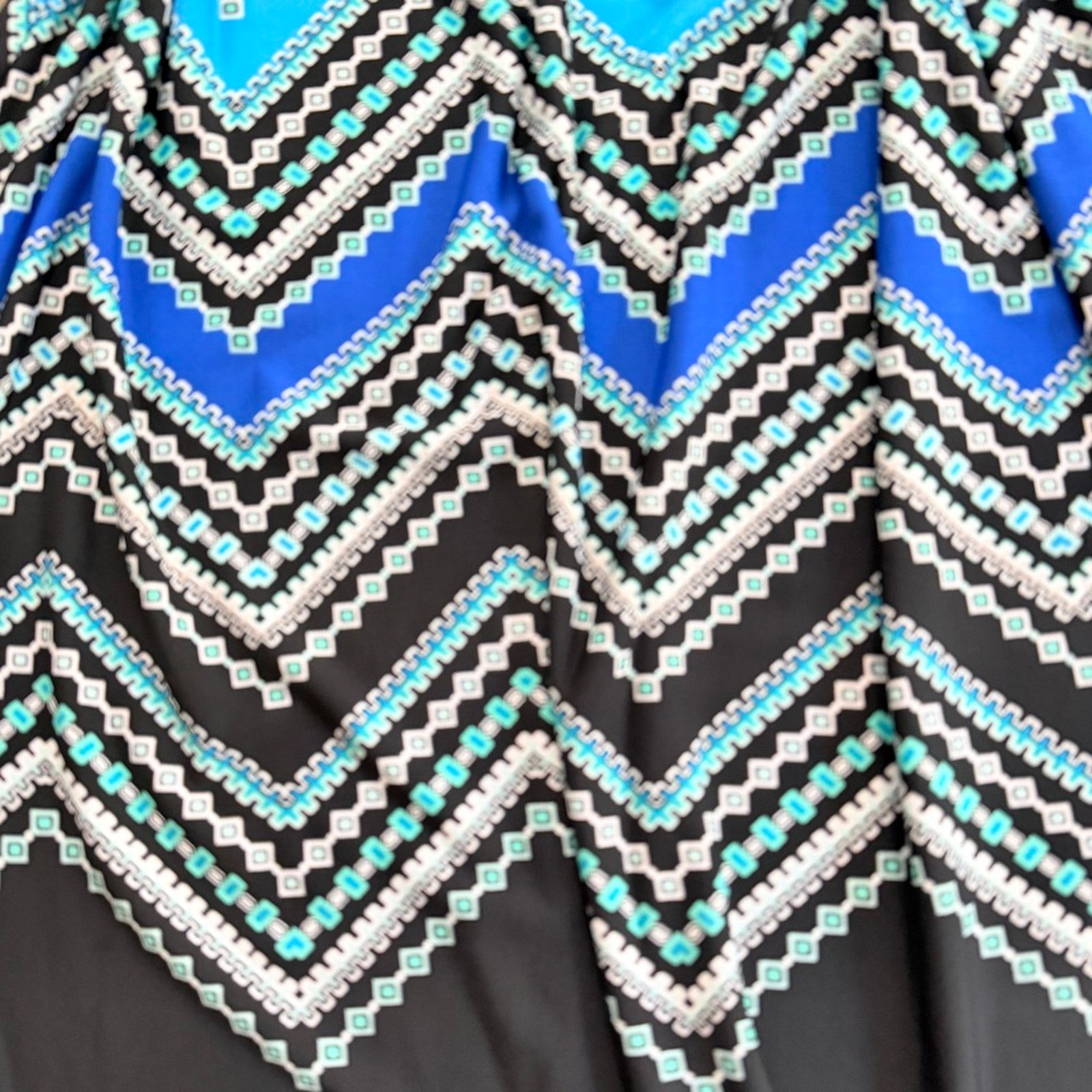 Other RN Studio Chevron sleeveless dress shift pullover summer Size M / US 6-8 / IT 42-44 - 4 Thumbnail