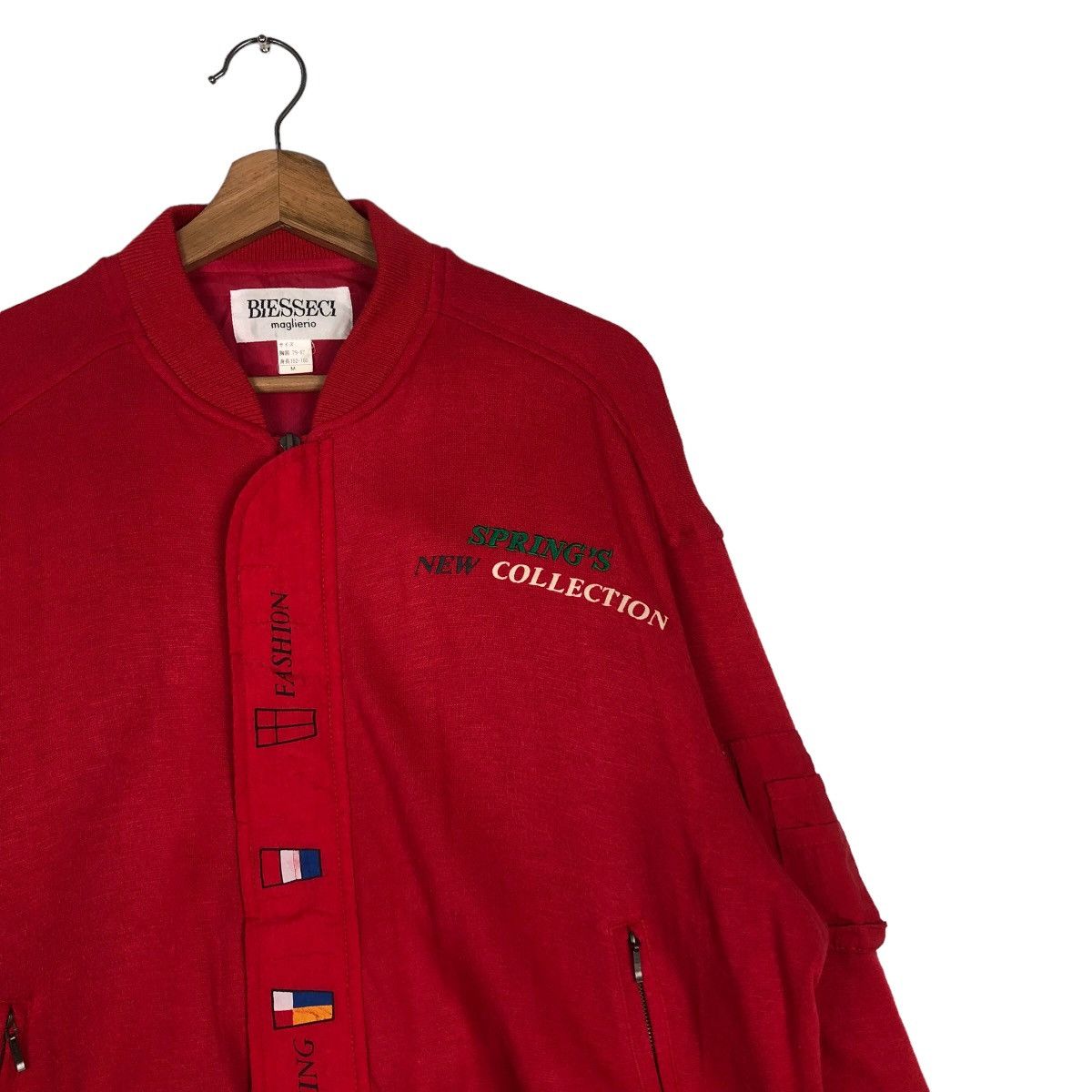 Hysteric Glamour 🔥Vintage Bomber Jacket Wool Biesseci Maglierio Japan Made Size US M / EU 48-50 / 2 - 9 Thumbnail