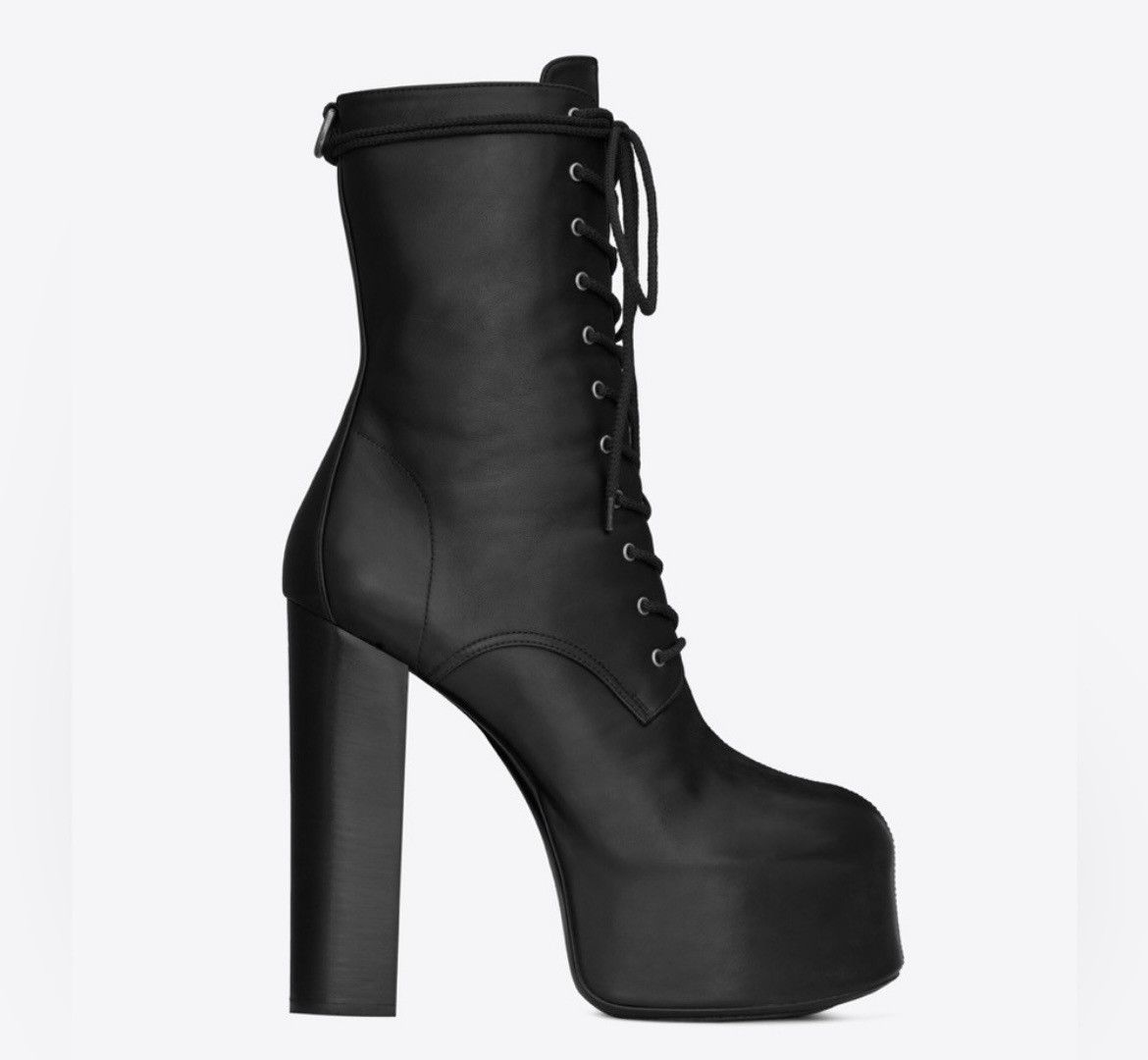 Saint Laurent Paris Saint Laurent Cherry Lace-up Platform Bootie Size US 8.5 / IT 38.5 - 1 Thumbnail