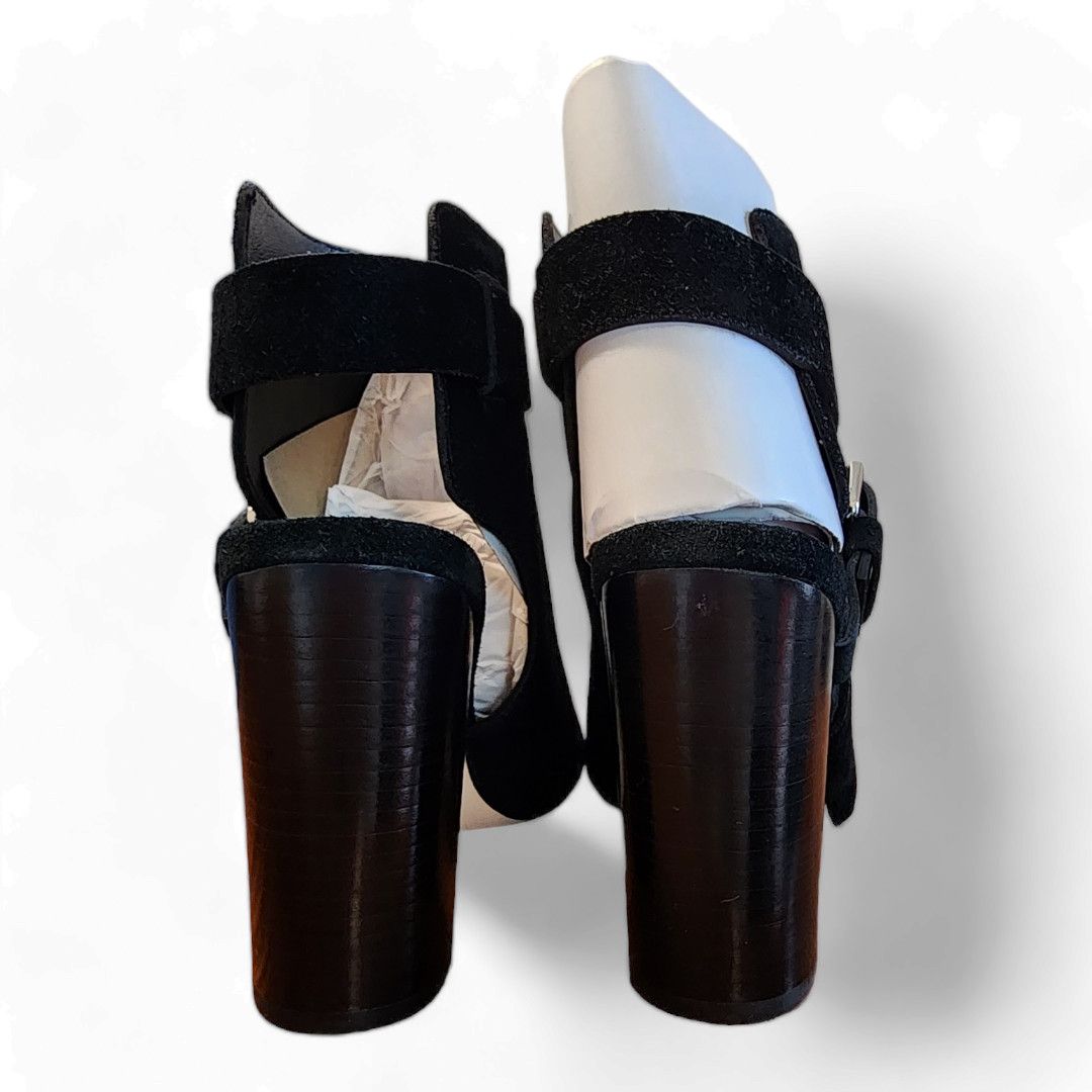 Paige Paige Mimi Black Suede Block Heel Bootie Women's Size 10.5 Size US 10.5 / IT 40.5 - 7 Thumbnail