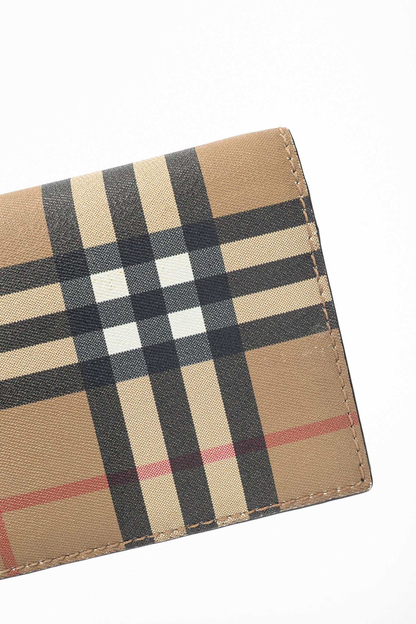 Burberry Burberry Cavendish Vintage Check Leather Continental Wallet Size ONE SIZE - 5 Thumbnail