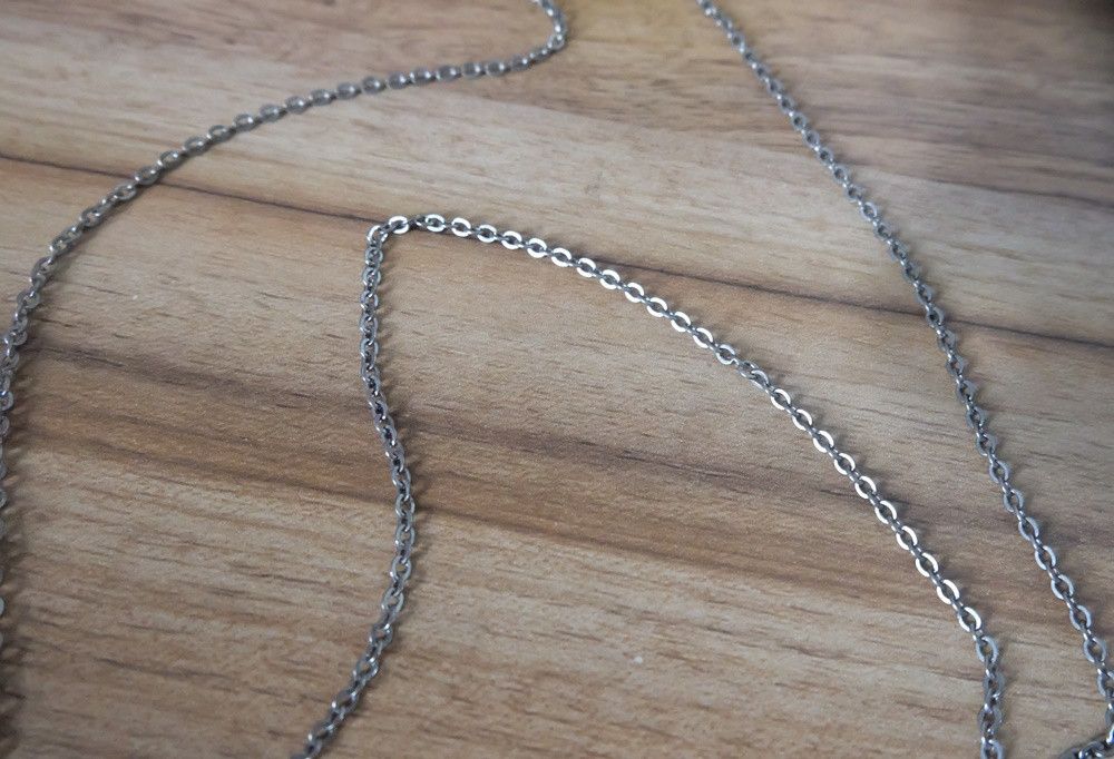Vintage Silver Skeleton Pendant Necklace Size ONE SIZE - 3 Thumbnail