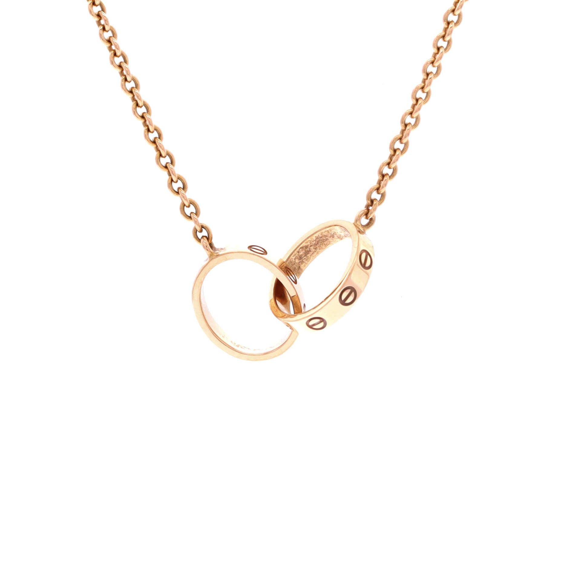 Cartier Love Interlocking Necklace Size ONE SIZE - 1 Thumbnail