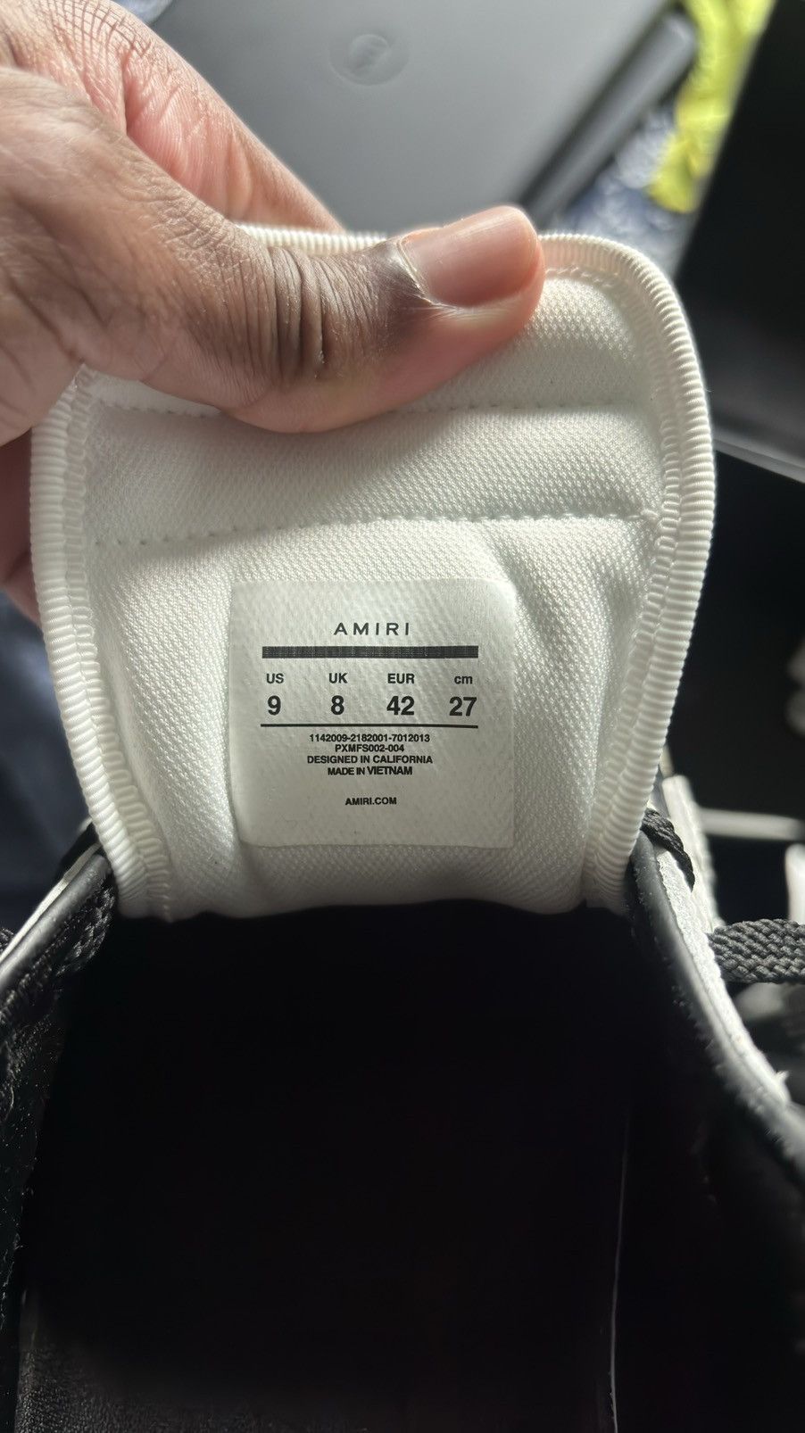 Amiri Amiri Skel Top Low ‘Black White’ Size US 9 / EU 42 - 6 Thumbnail