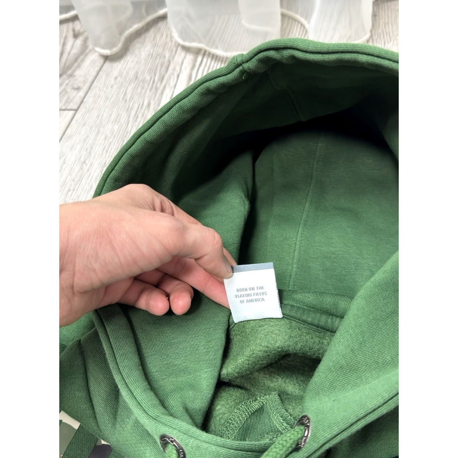 Russell Athletic Vintage Russell Athletic Hoodie Size L Green Big Logo Y2K Size US L / EU 52-54 / 3 - 6 Thumbnail